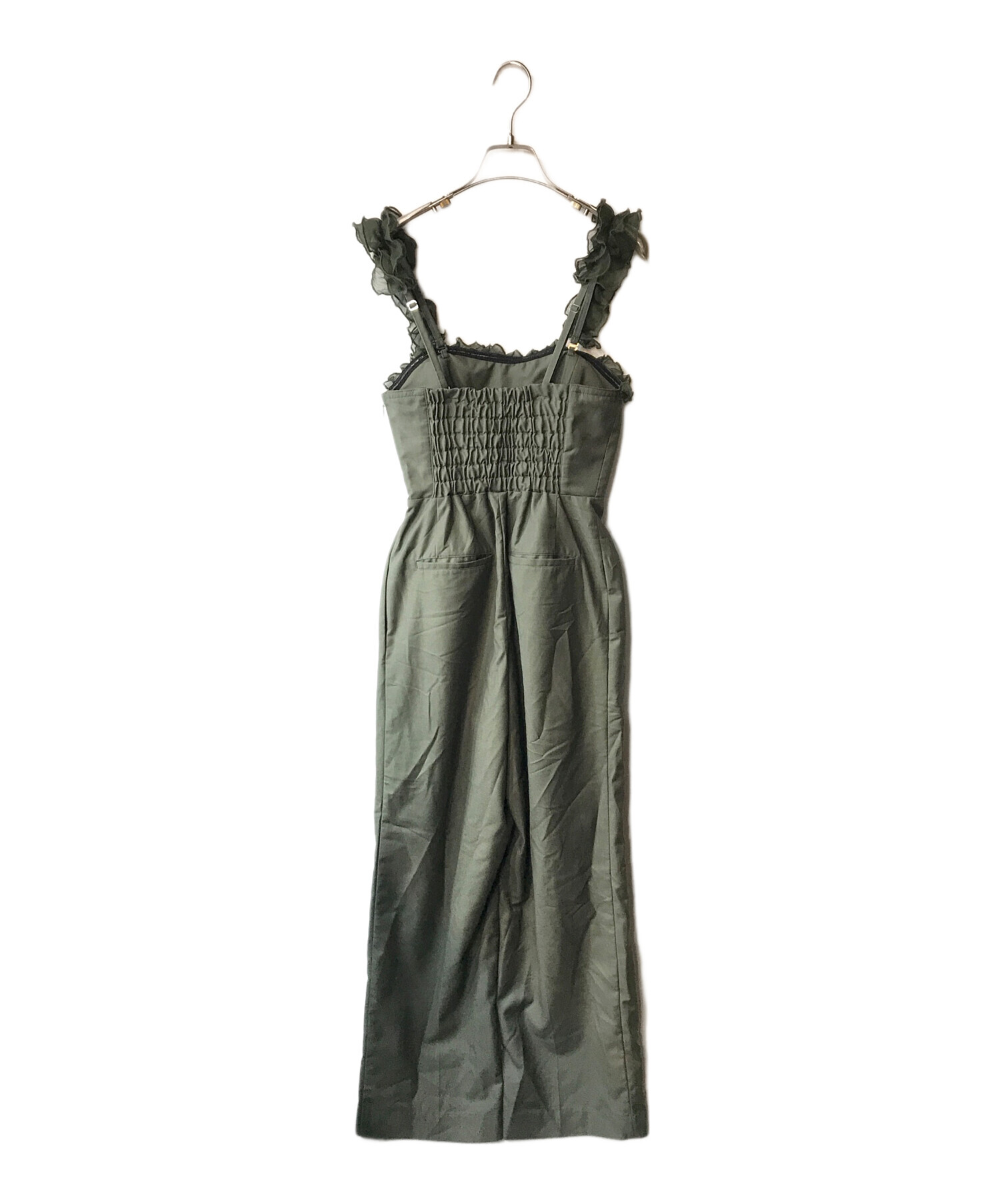 中古・古着通販】Ameri (アメリ) MEDI 2WAY FRILL ROMPERS グリーン 