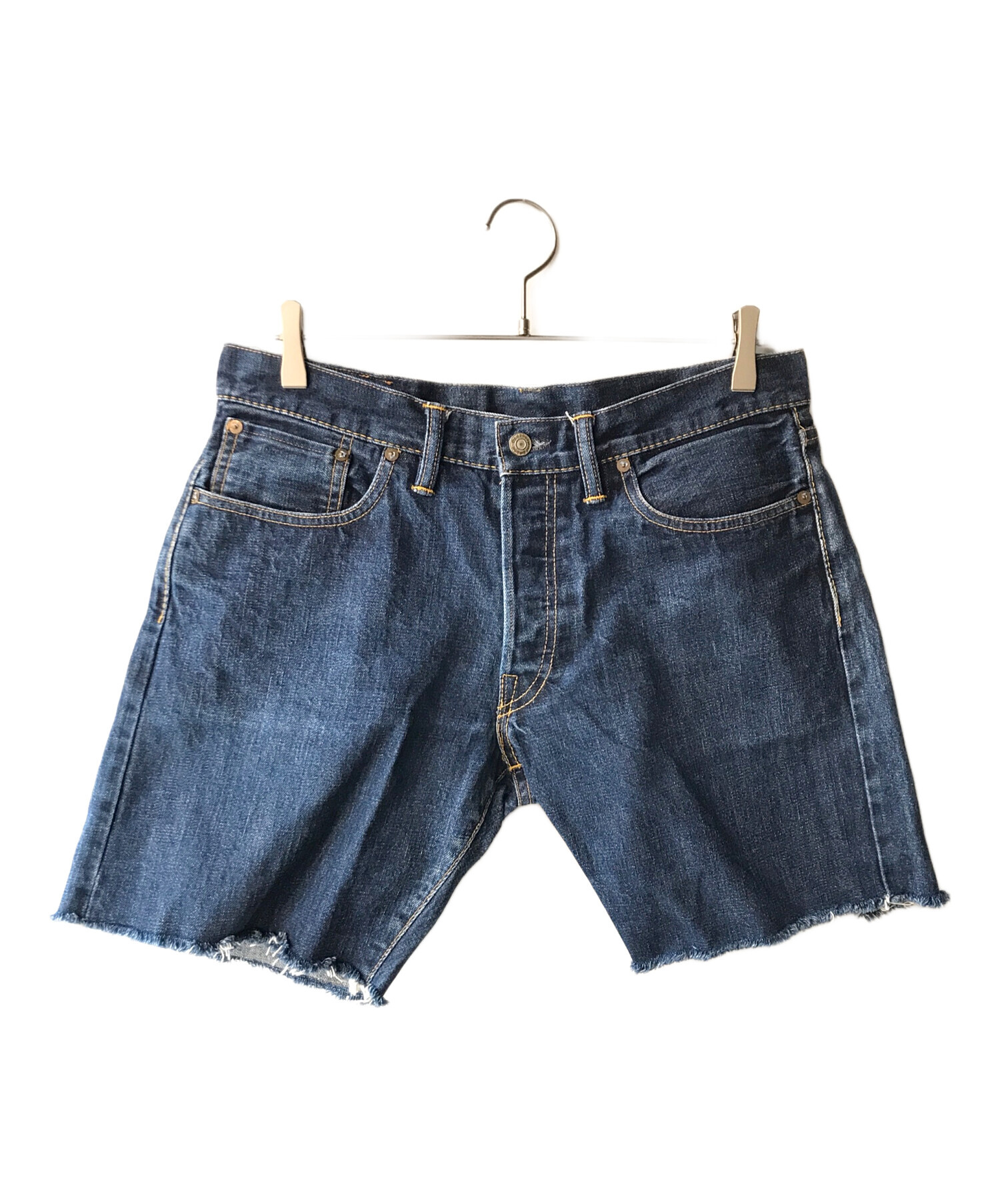 中古・古着通販】RRL (ダブルアールエル) カットオフ加工デニムハーフ 