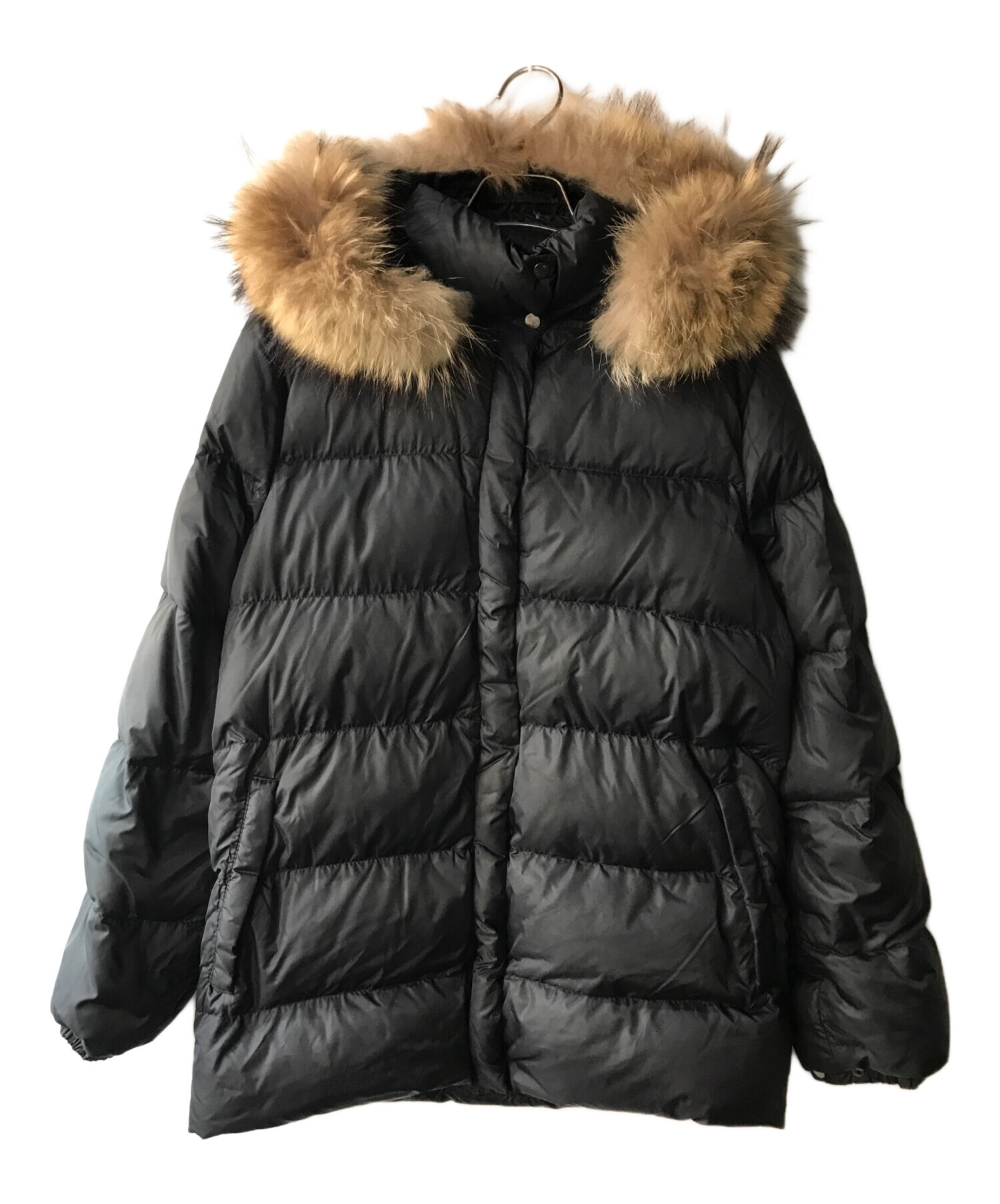 中古・古着通販】MONCLER (モンクレール) ファー付ダウンジャケット 