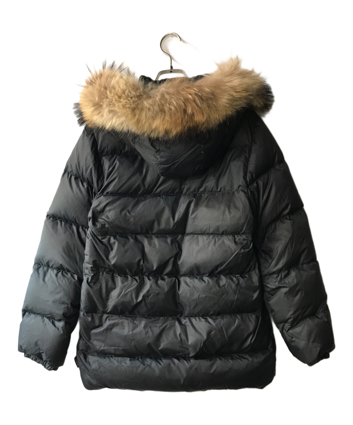 中古・古着通販】MONCLER (モンクレール) ファー付ダウンジャケット 