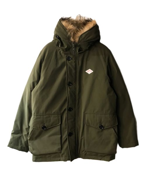 美品】DANTON（ダントン）タッサー ダウンジャケット ファー ブラック  