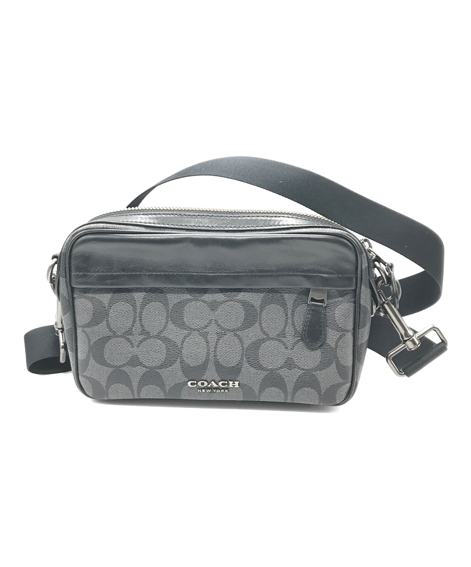 コーチ ショルダーバッグ 黒/グレー COACH ショルダーバック Coach ショルダーバッグ グレー/ブラック 楽天