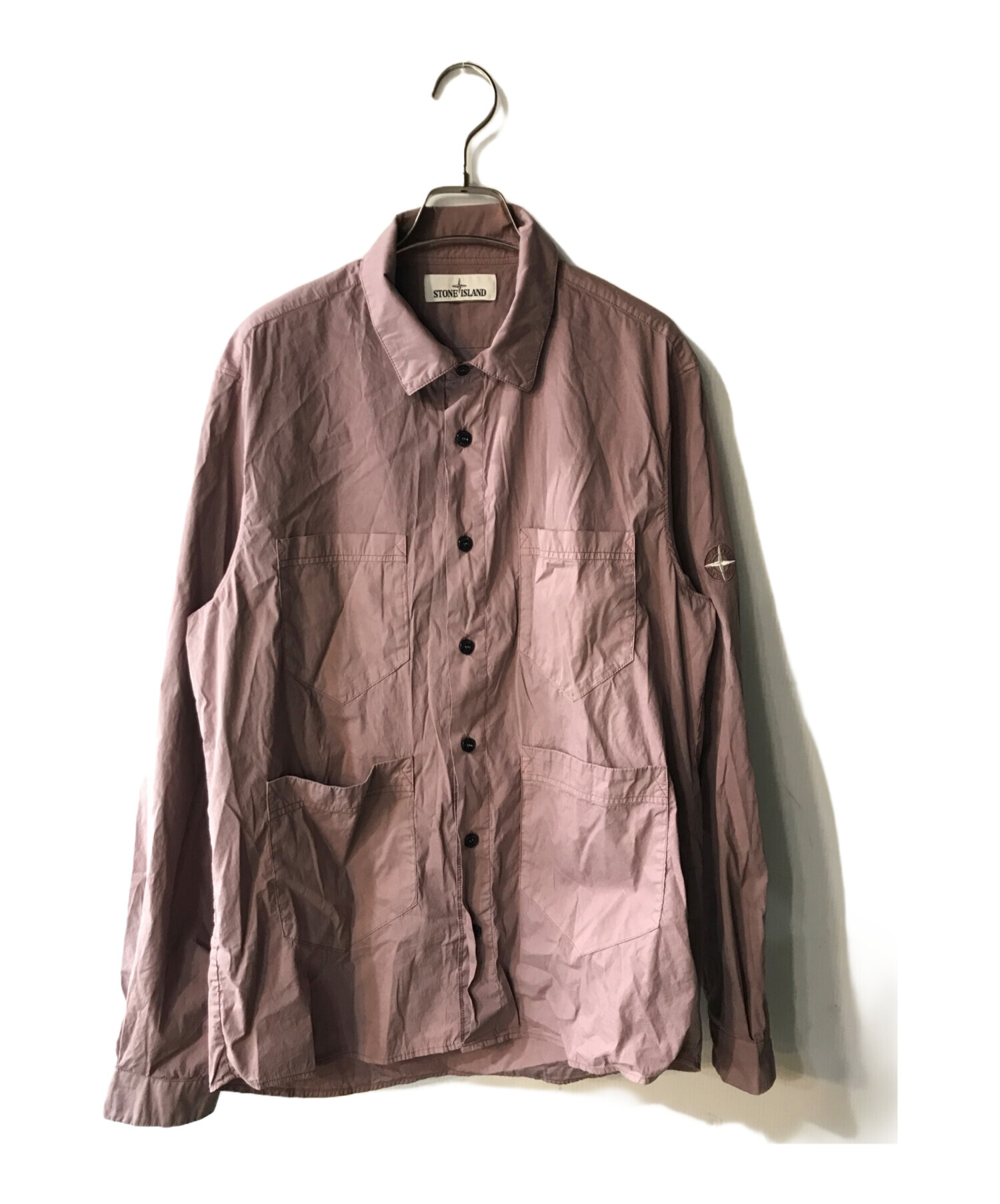中古・古着通販】STONE ISLAND (ストーンアイランド) シャツ ピンク  