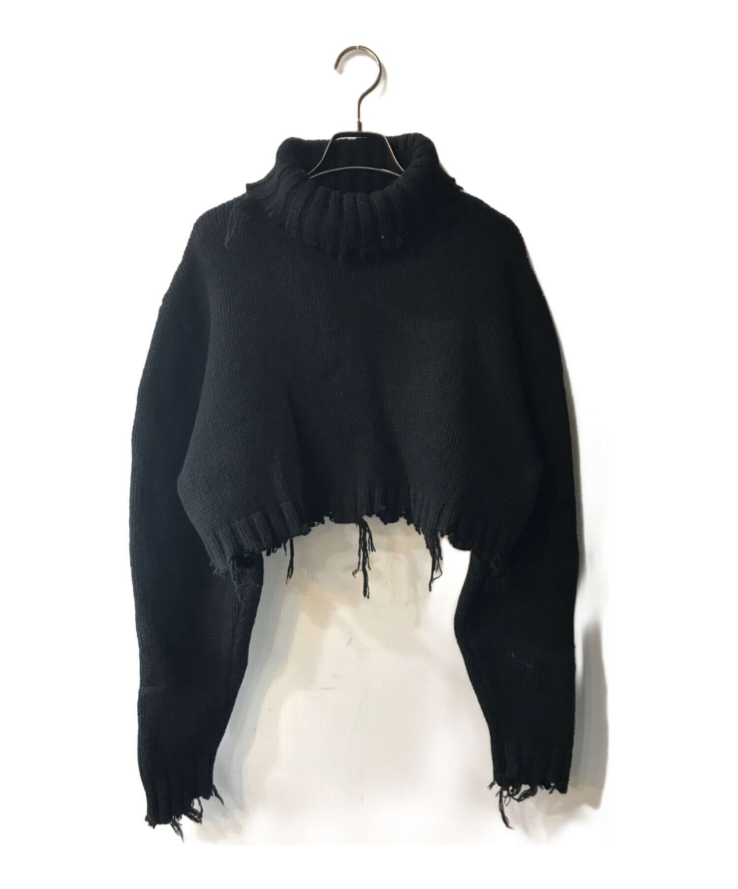 トップス PERVERZE Crash Turtle Short Knit / Black PERVERZE Crash Turtle Short Knit / Black（PERVERZE Crash