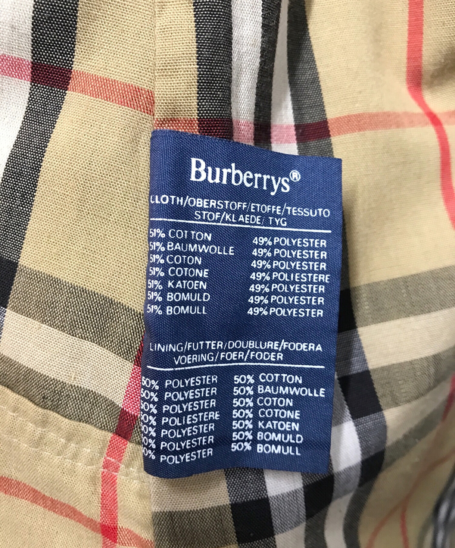 BURBERRY (バーバリー) 80’sヴィンテージシングルライダーコート ベージュ サイズ:L