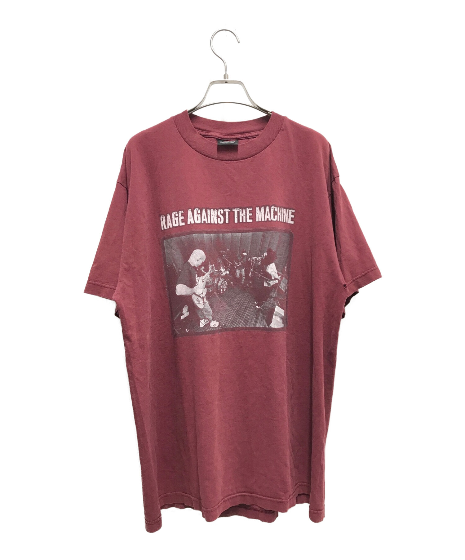 rage against the machine (レイジ・アゲインスト・ザ・マシーン) 90`sヴィンテージバンドツアーTシャツ ボルドー  サイズ:XL