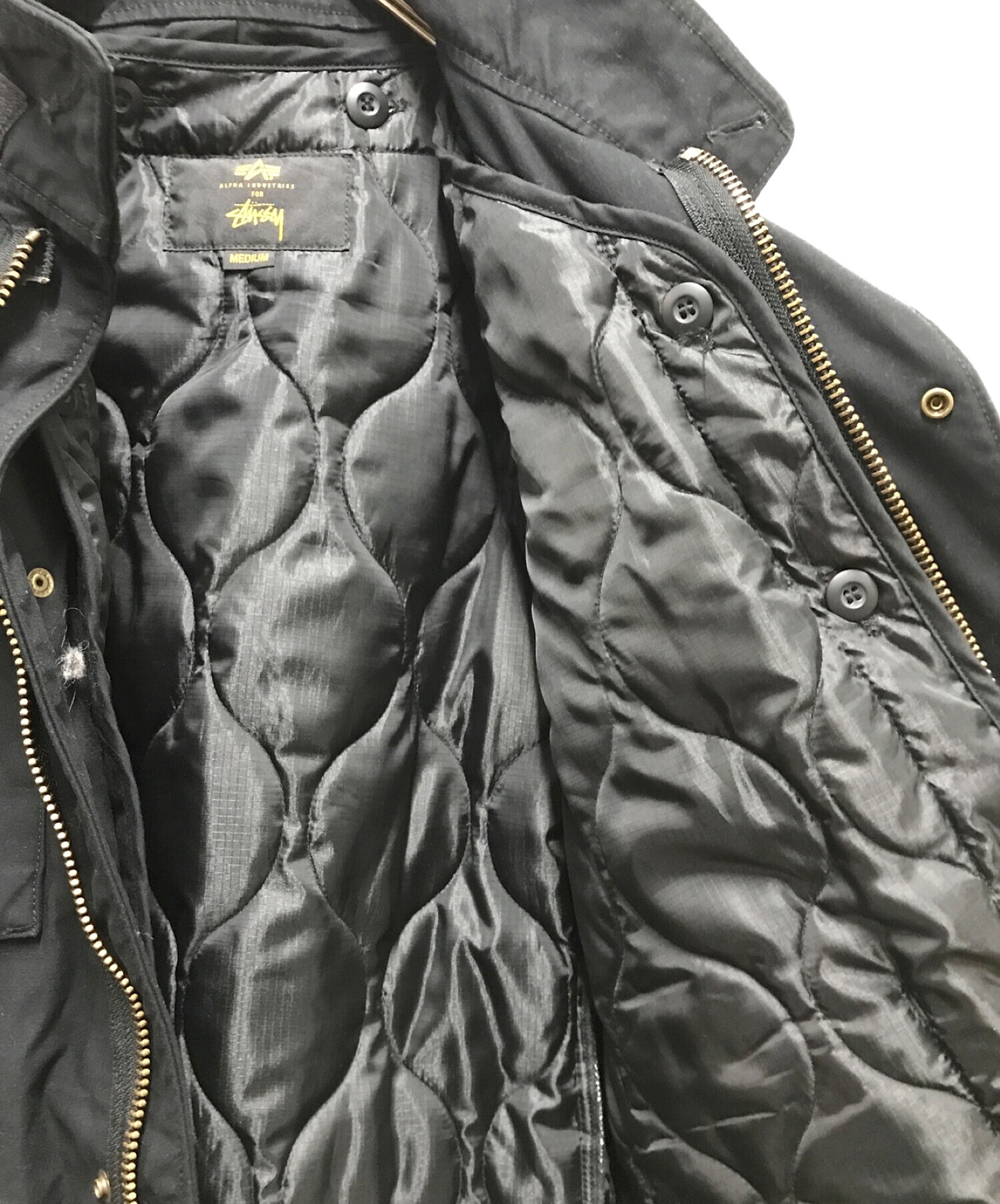 ステューシー × アルファ 25周年コラボ M65ジャケット XSサイズ