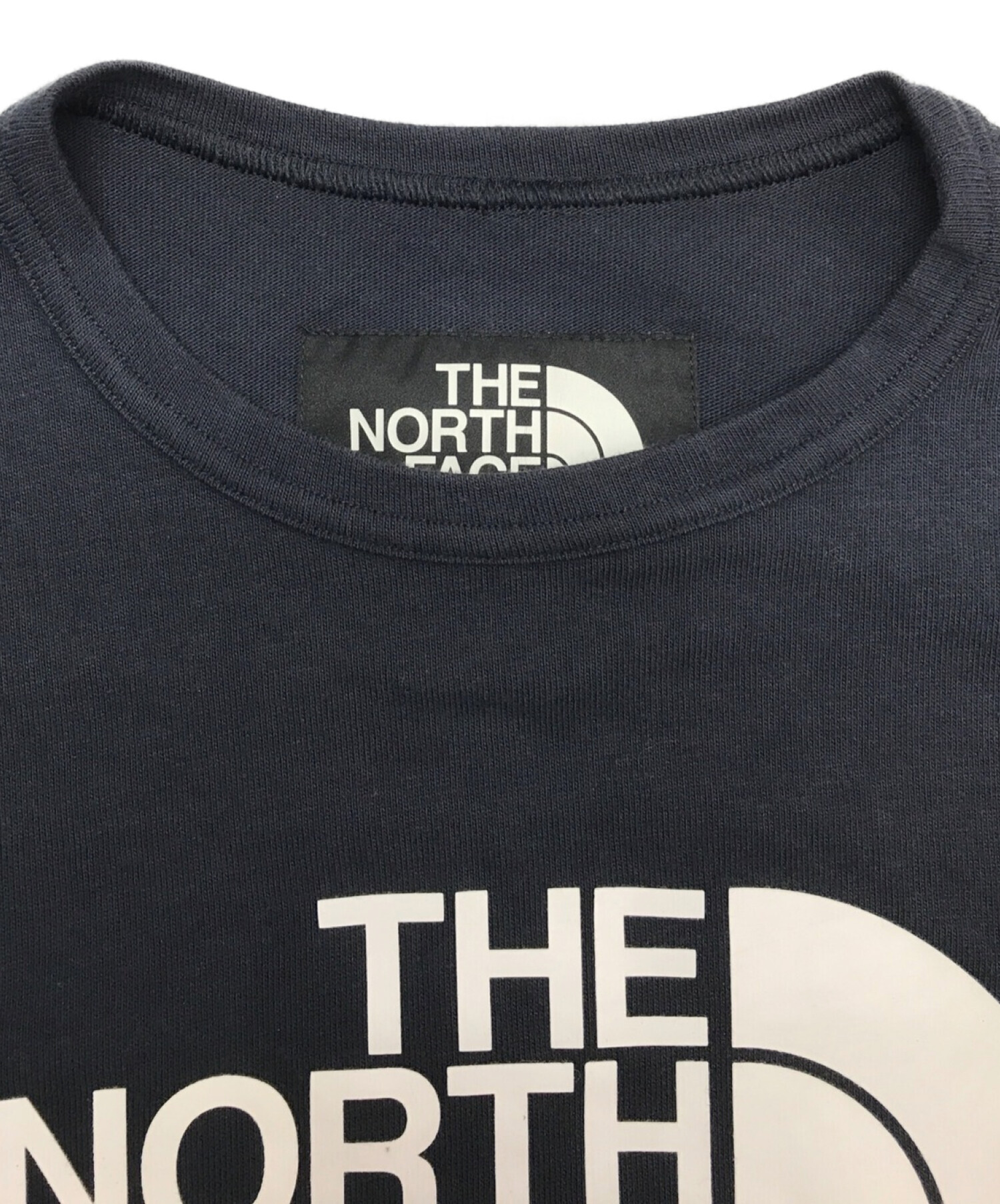 【新品】  sacai / サカイ | × THE NORTH FACE ノースフェイス コラボ サイドジップスリット 両面ロゴ プルオーバー Tシャツ | 1 | ネイビー | メンズ