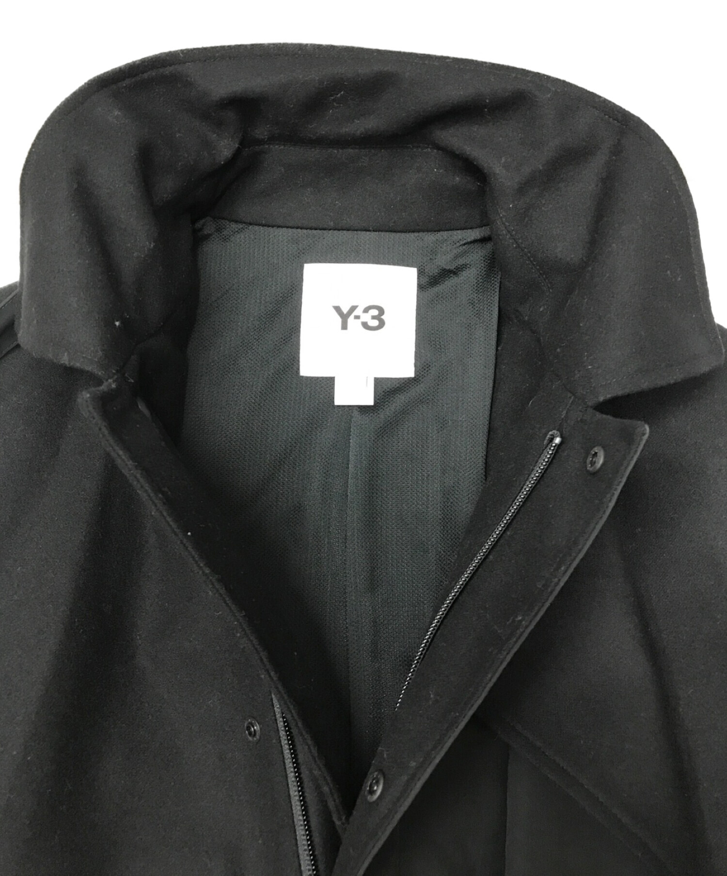 中古・古着通販】Y-3 (ワイスリー) デザイン切替コート ブラック 