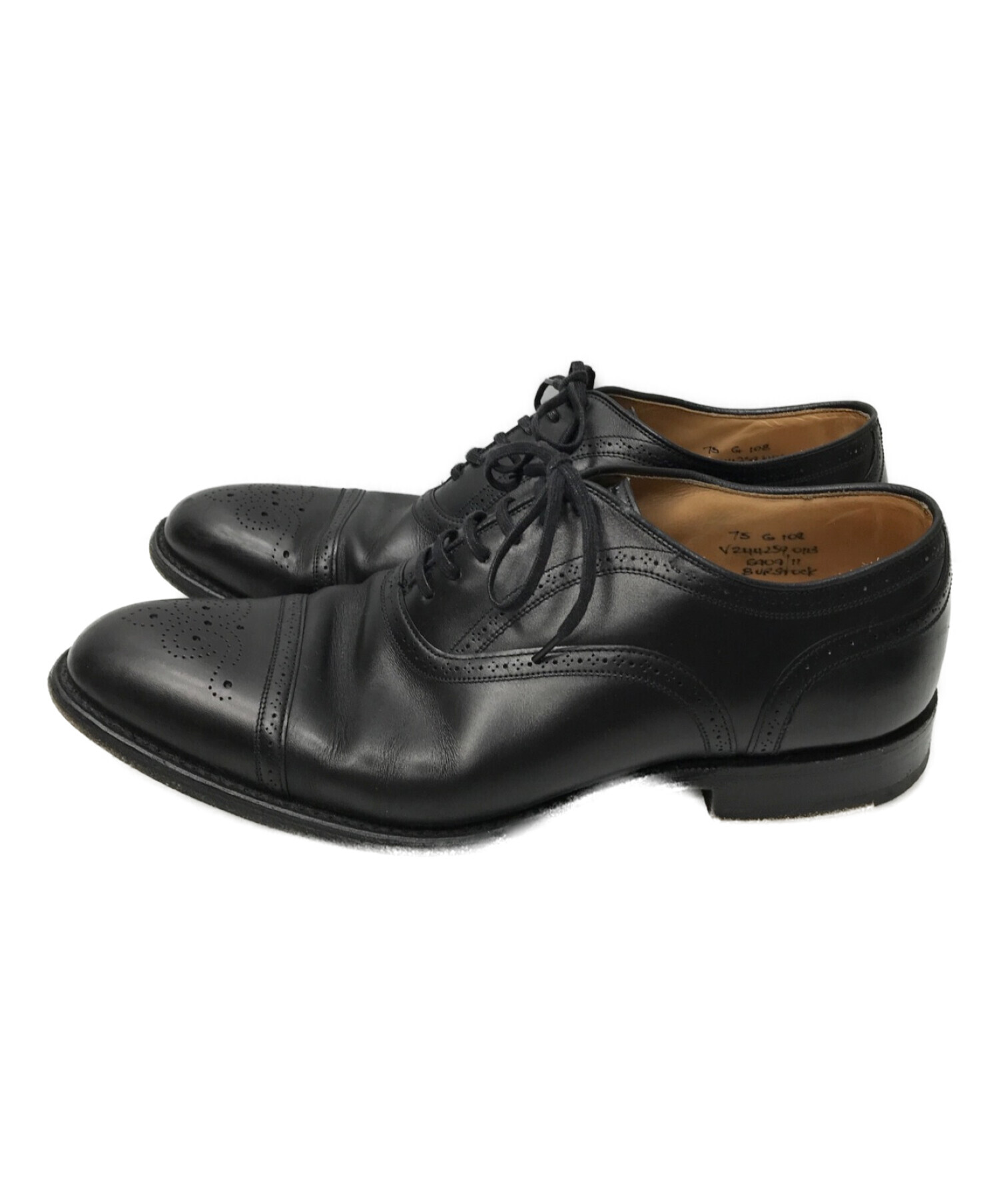 チャーチ Church's レザーシューズ オックスフォード メダリオン カーフレザー 革靴 メンズ 95F(27?27.5cm) ブラック