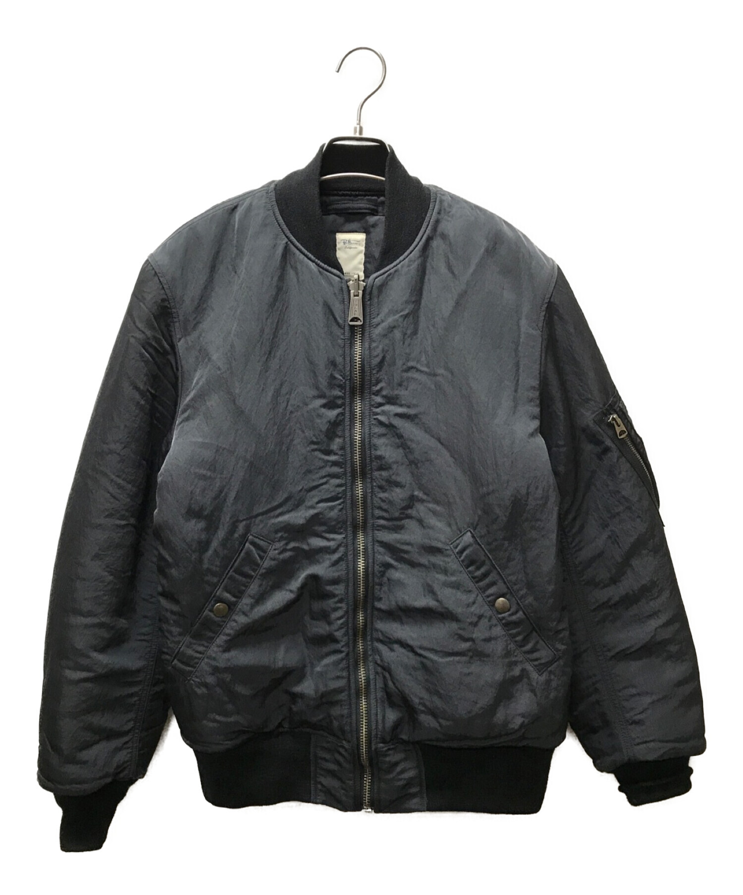 RRL スリムフィット レザージャケット RRL スリムフィット レザー モトジャケット Black (RRL/レザー