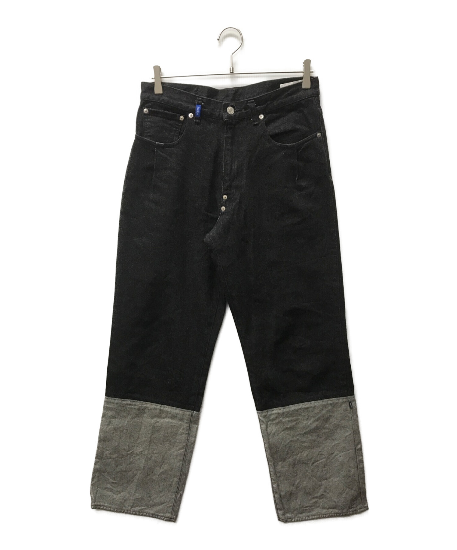 KUDOS 2TONE DENIM PANTS BLACK｜メンズ