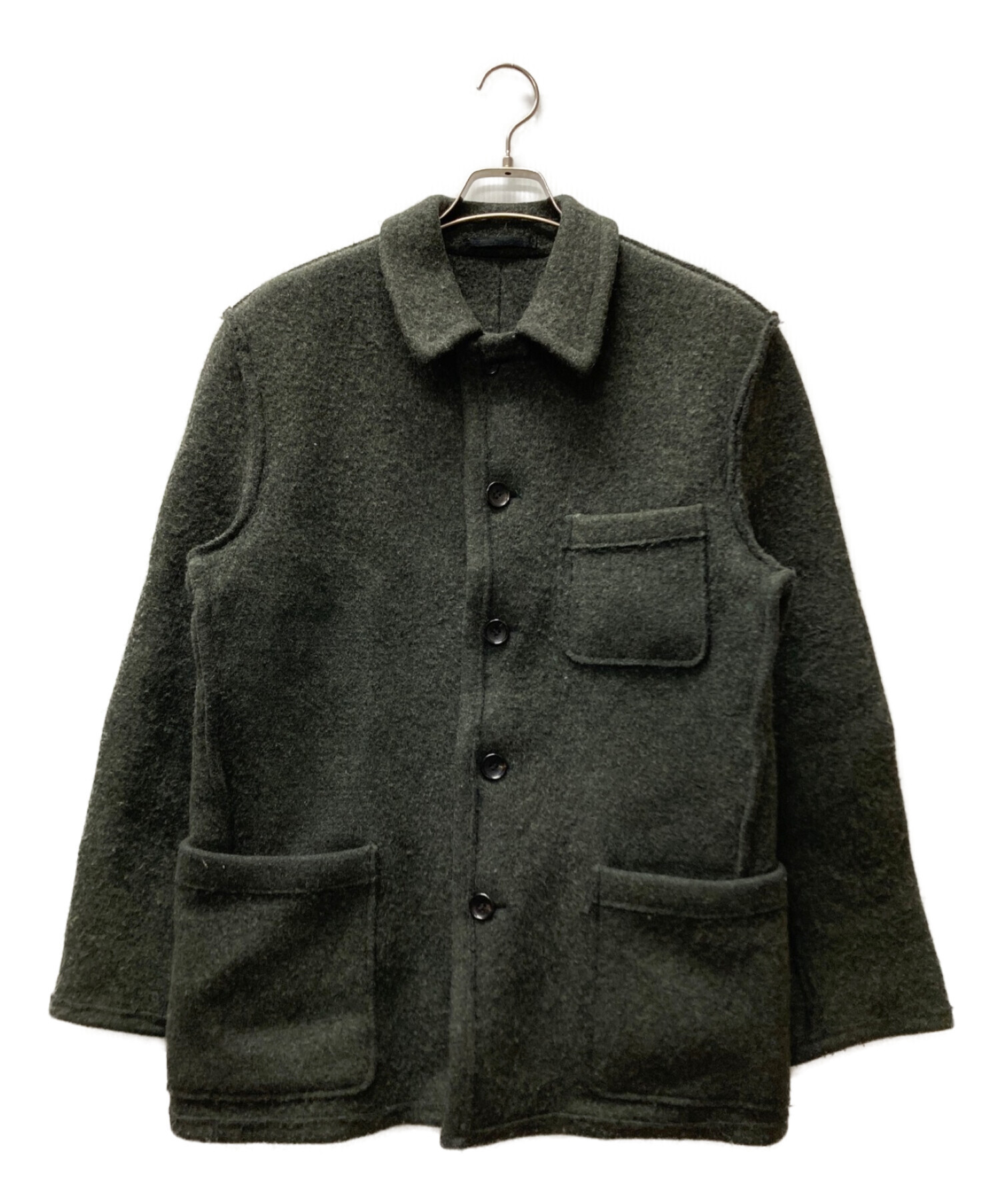 COMME des GARCONS グレー ウール混紡 カバーオール Mサイズ｜ファッション