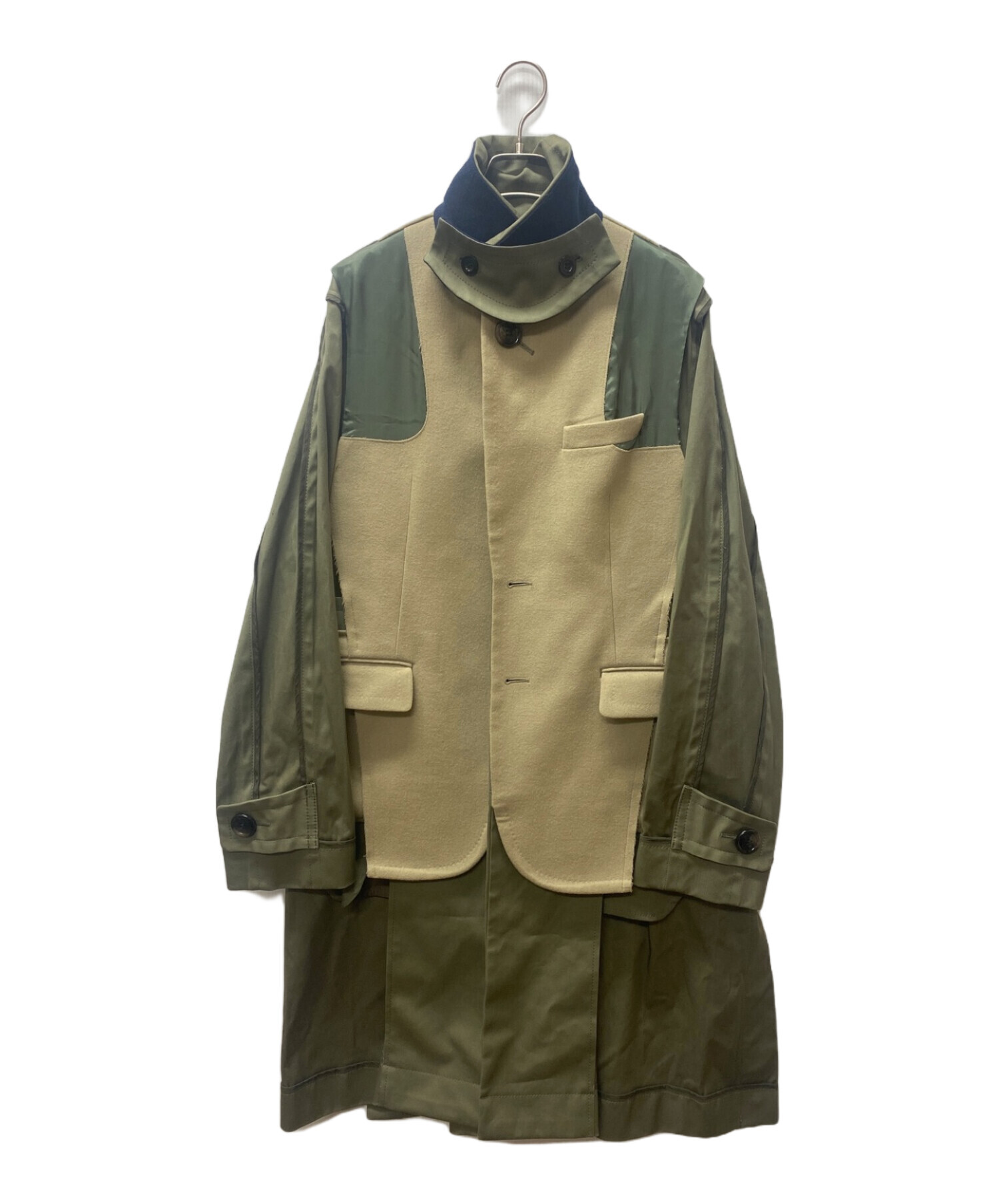 中古・古着通販】sacai (サカイ) 21AW ドッキングトレンチコート  