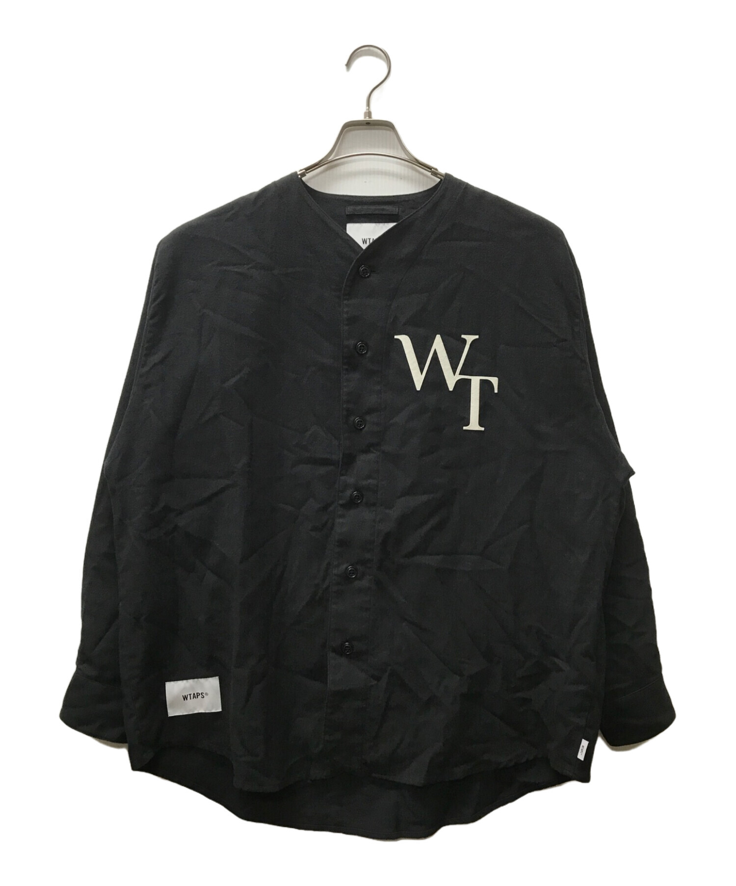 中古・古着通販】WTAPS (ダブルタップス) ベースボールシャツ ネイビー 