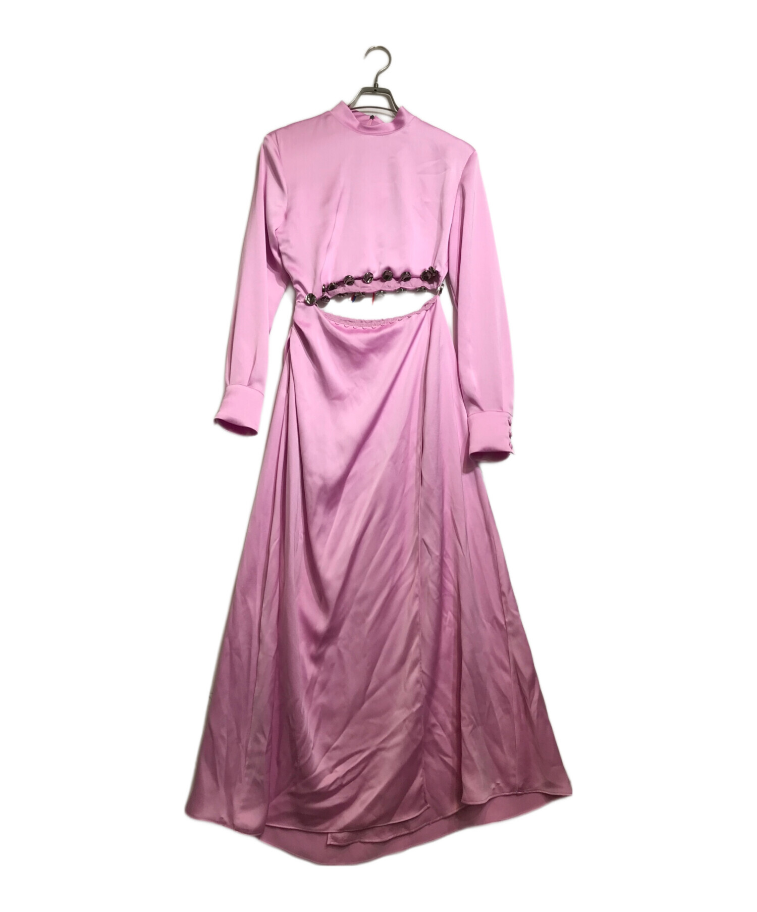 中古・古着通販】MSGM (エムエスジーエム) セパレートサテンワンピース 