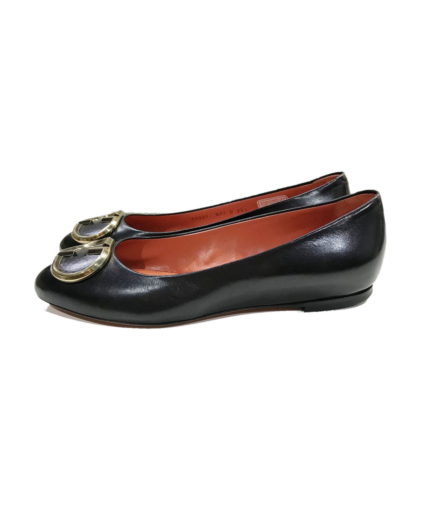 中古・古着通販】Santoni (サントーニ) フラットパンプス ブラック 