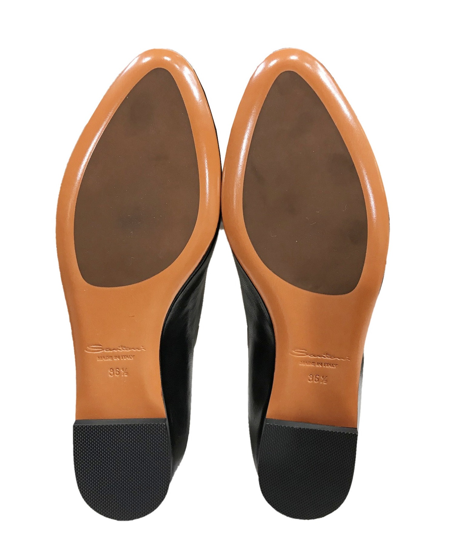 中古・古着通販】Santoni (サントーニ) フラットパンプス ブラック 