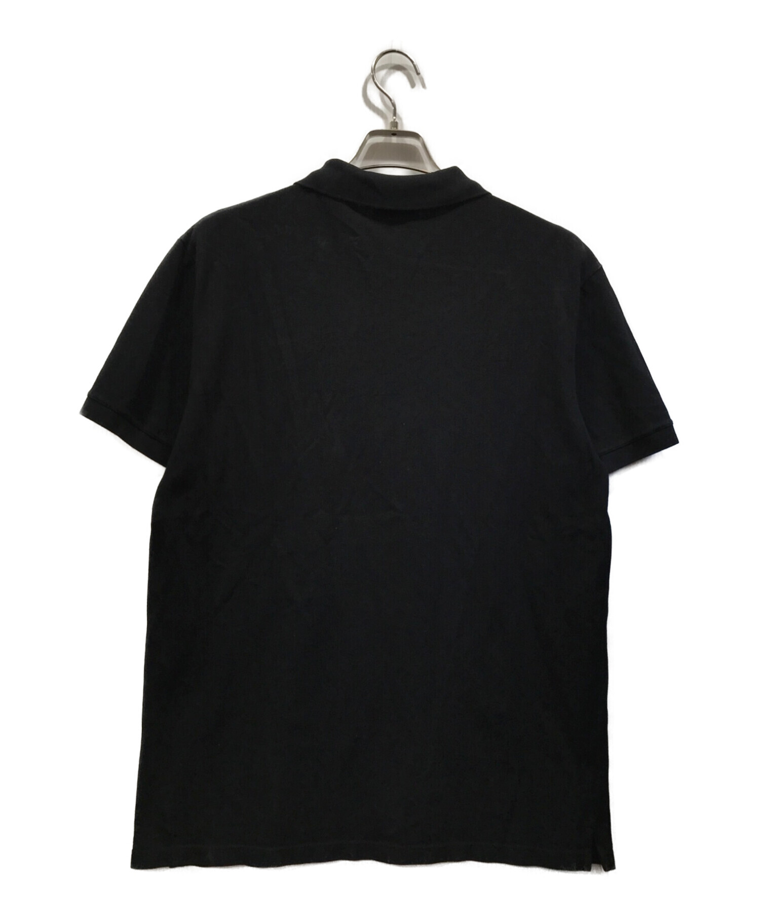 ALEXANDER McQUEEN (アレキサンダーマックイーン) スカル刺繍ポロシャツ ブラック サイズ:XL