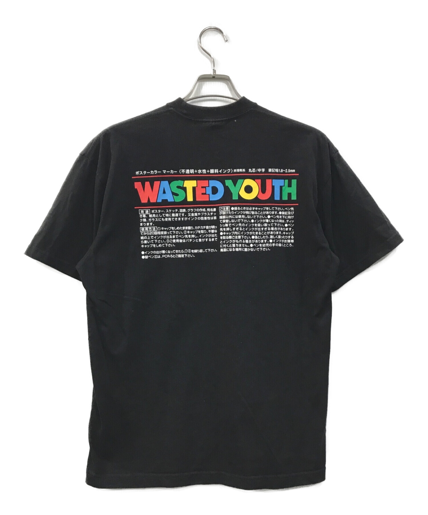 wasted youth (ウェイステッド ユース) TOKiON POSCA ポスカ Tシャツ ブラック サイズ:M