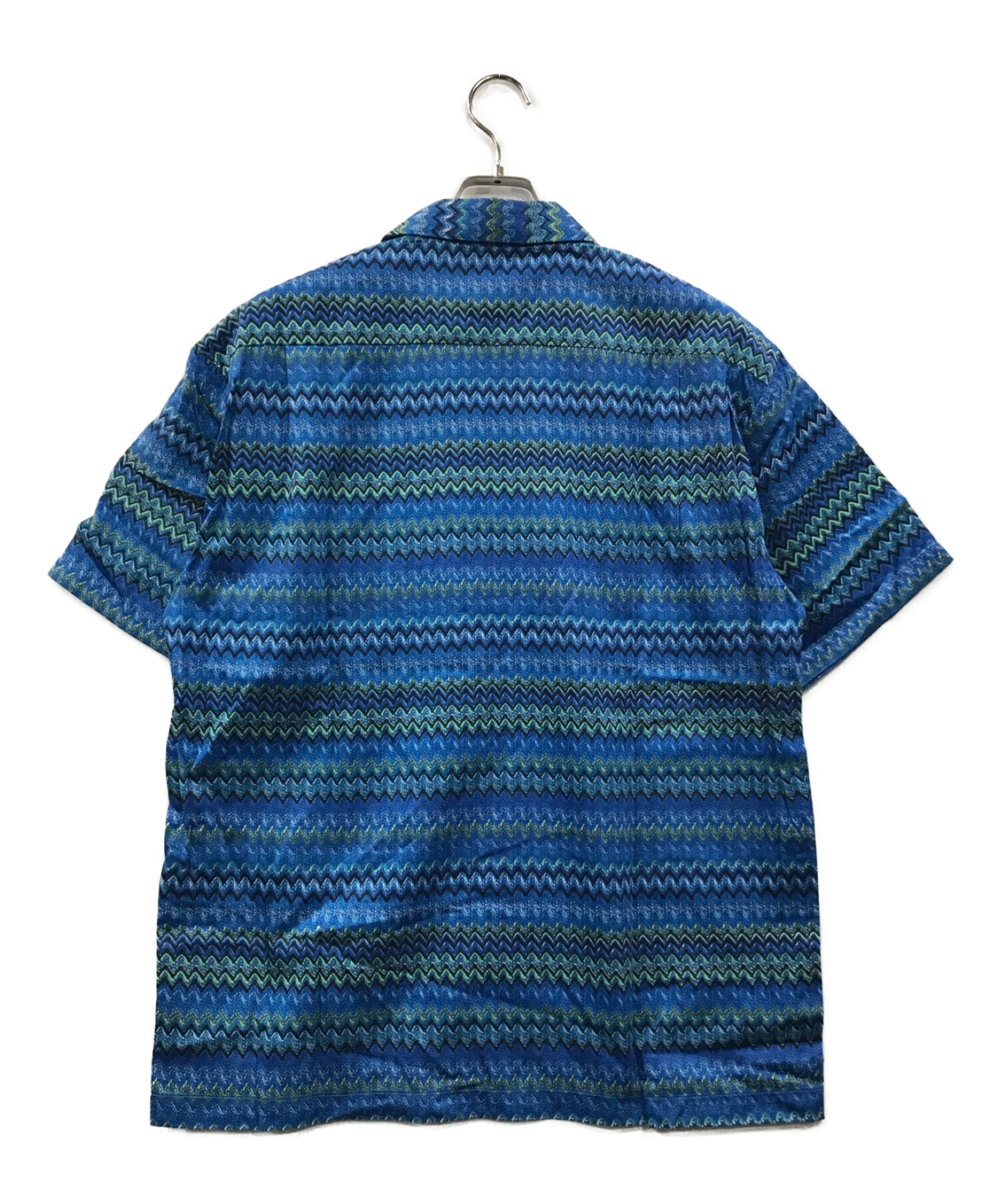 中古・古着通販】MISSONI (ミッソーニ) 総柄シャツ ブルー サイズ:L  