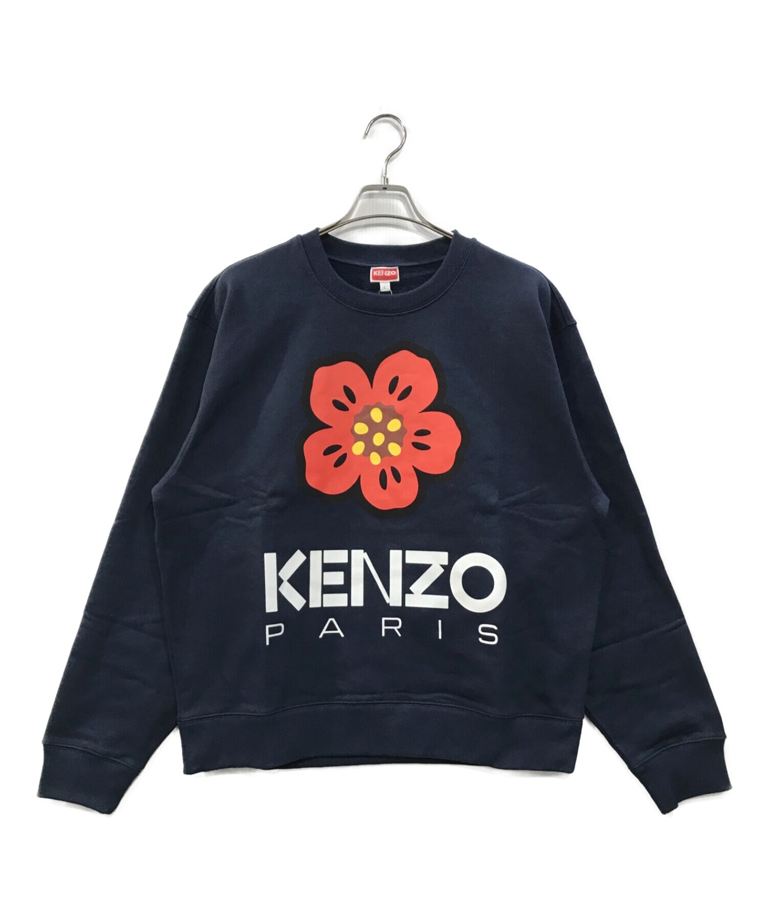 中古・古着通販】KENZO (ケンゾー) 'BOKE FLOWER' スウェット ネイビー