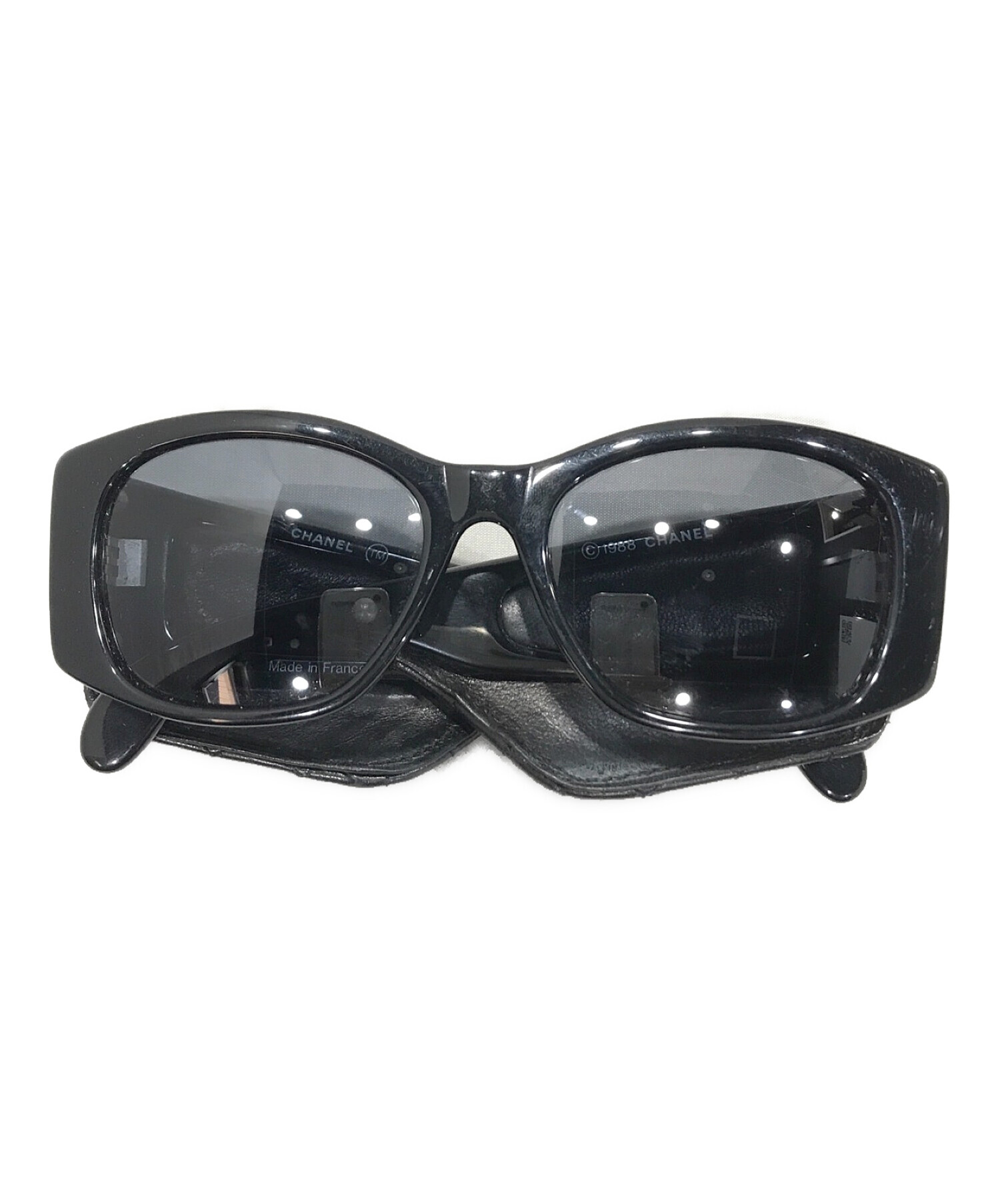 中古・古着通販】CHANEL (シャネル) マトラッセレザーサングラス 