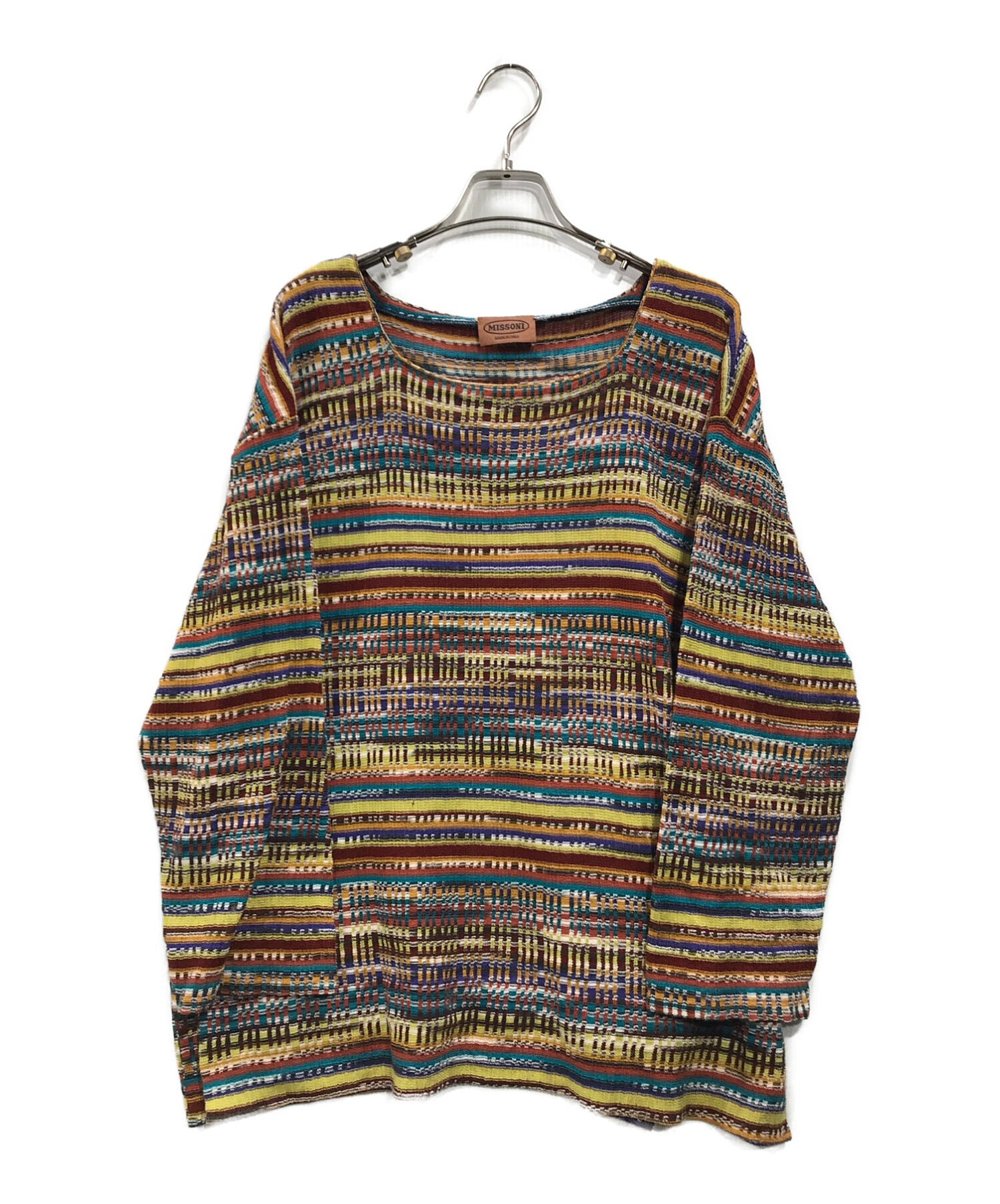 新品未使用　M　MISSONI　綿ニット　トップス　４０S〜M　定価4,7 万円