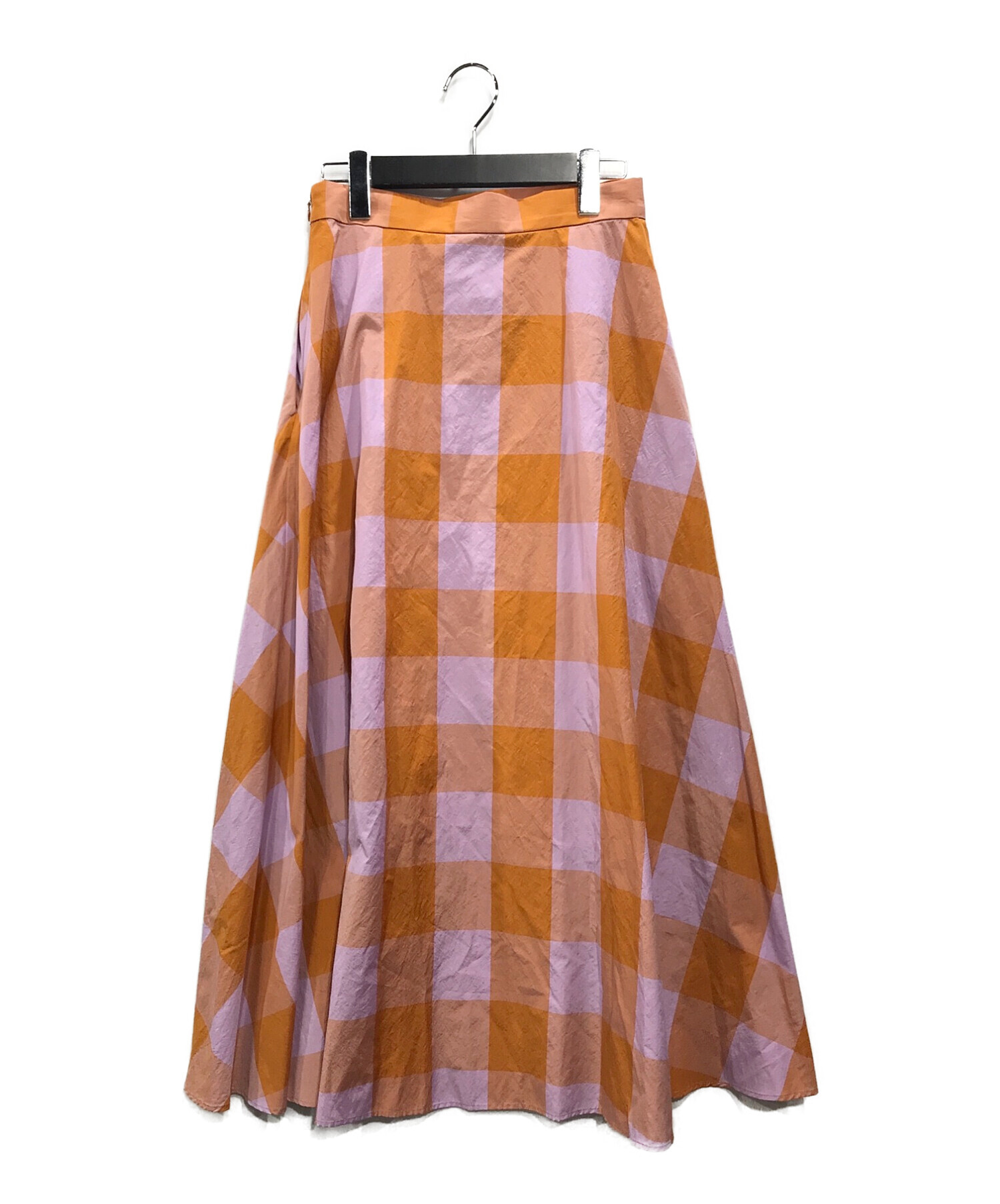 UNITED ARROWS TOKYO (ユナイテッドアローズトウキョウ) FABRICA フレアスカート オレンジ×パープル サイズ:36