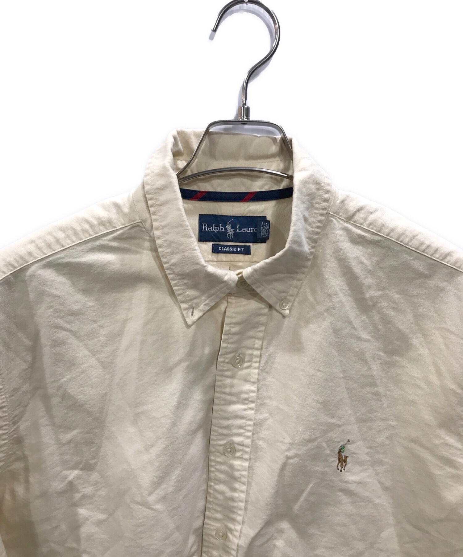 RALPH LAUREN (ラルフローレン) 90Sオーバーサイズボタンダウンシャツ ベージュ サイズ:XL