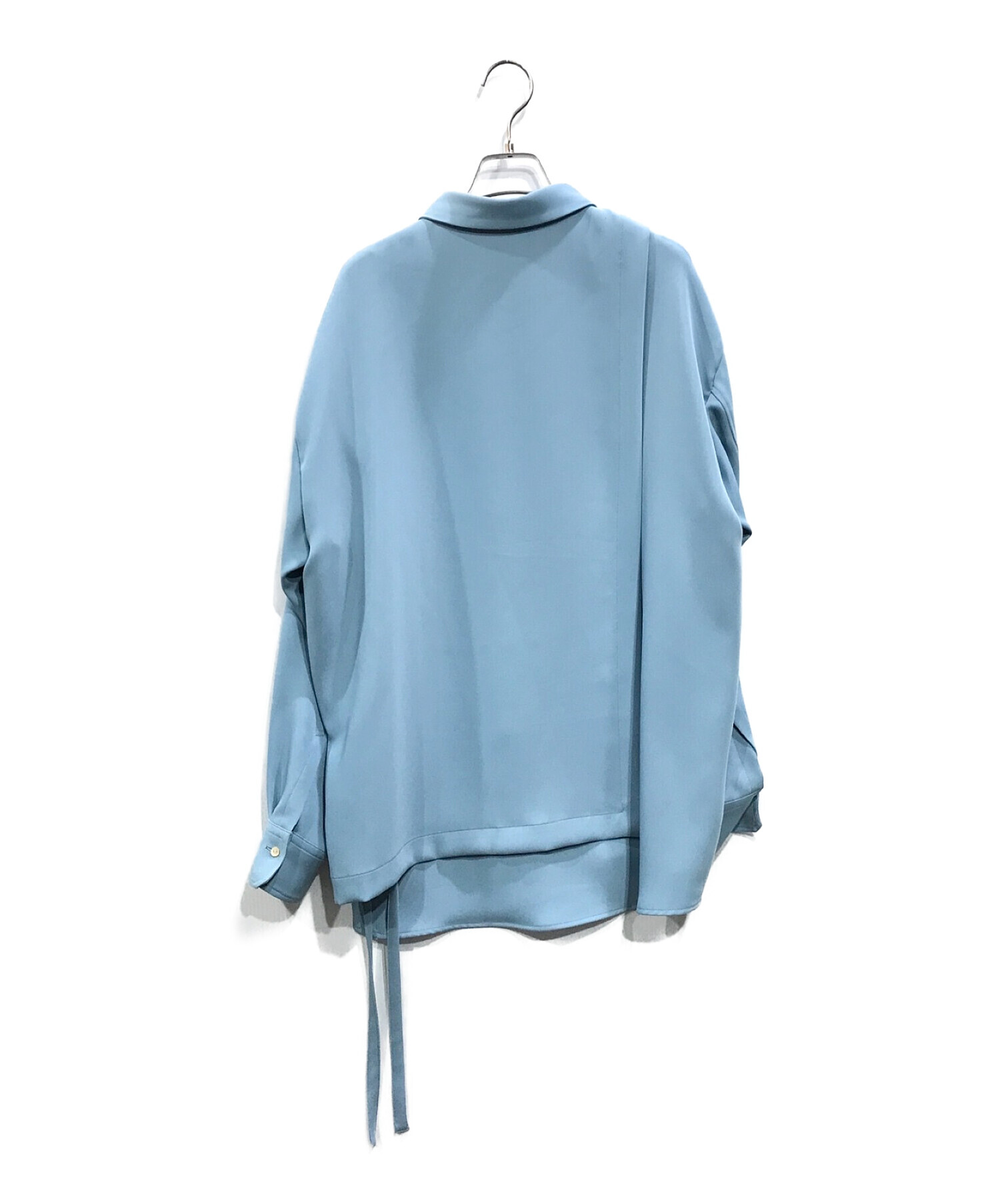 中古・古着通販】CULLNI (クルニ) フロントジップシャツ ブルー サイズ
