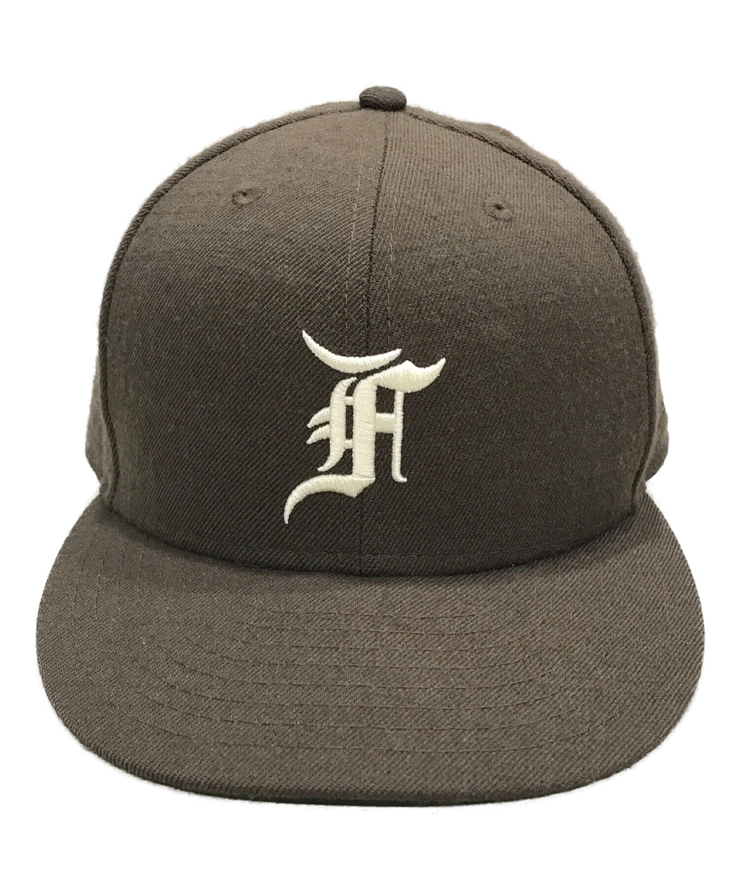 ニューエラ 59FIFTY FEAR 遅し OF GOD ウォルナット 7 5/8
