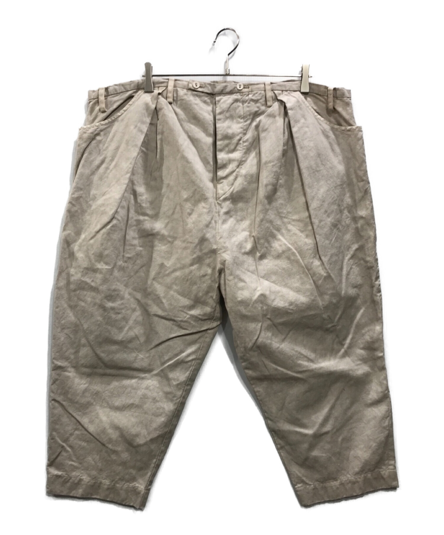 中古・古着通販】GASA* (ガサ) 灰色の人 変形パンツ コットンリネン  