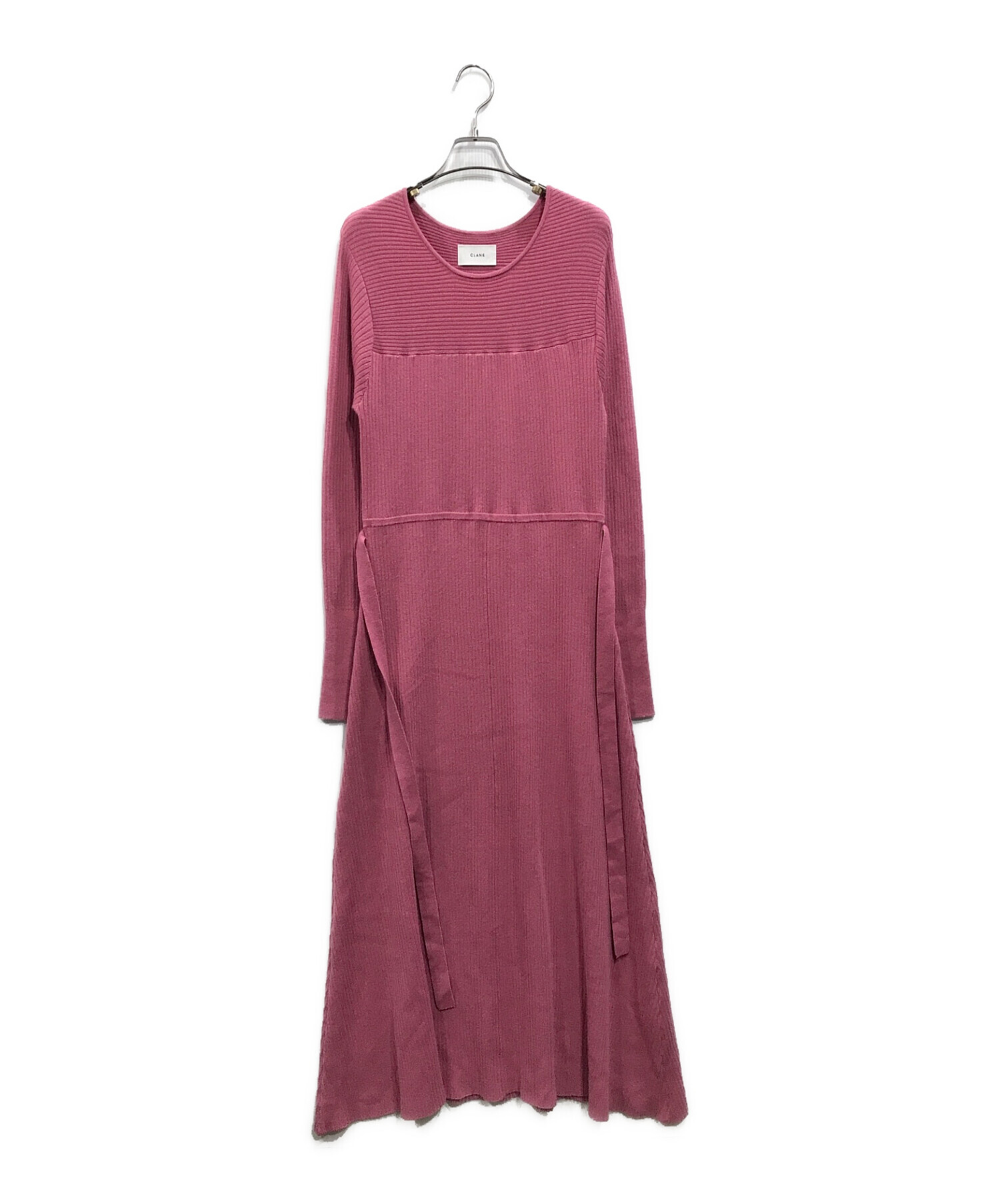 中古・古着通販】CLANE (クラネ) ヴィンテージリブニットワンピース 