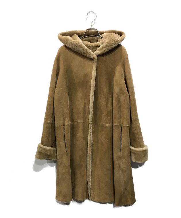 ANAYI アナイ ムートンコート リアルムートン ラムレザー ブラウン 