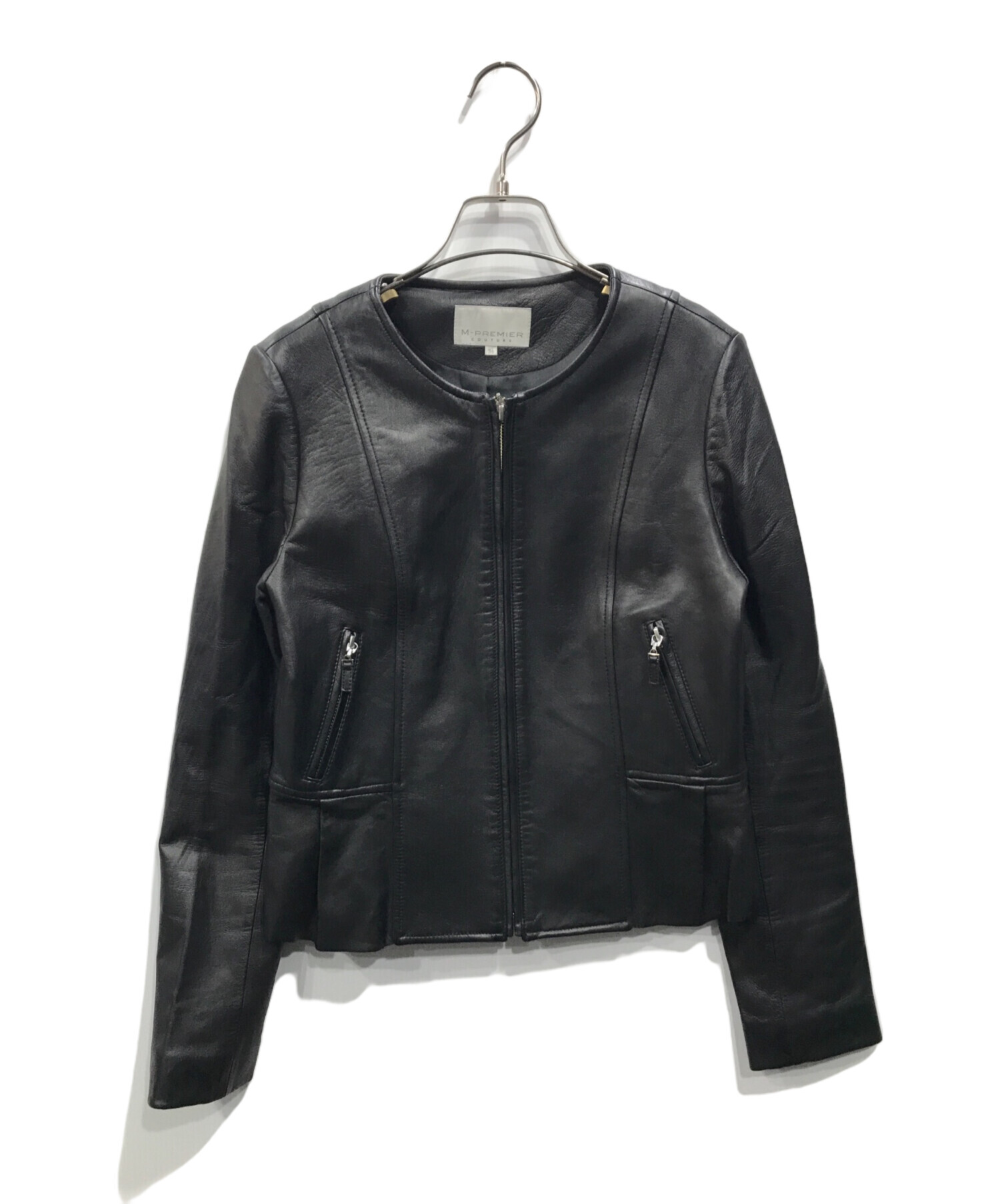 中古・古着通販】M-premierBLACK (エムプルミエブラック) ノーカラー  