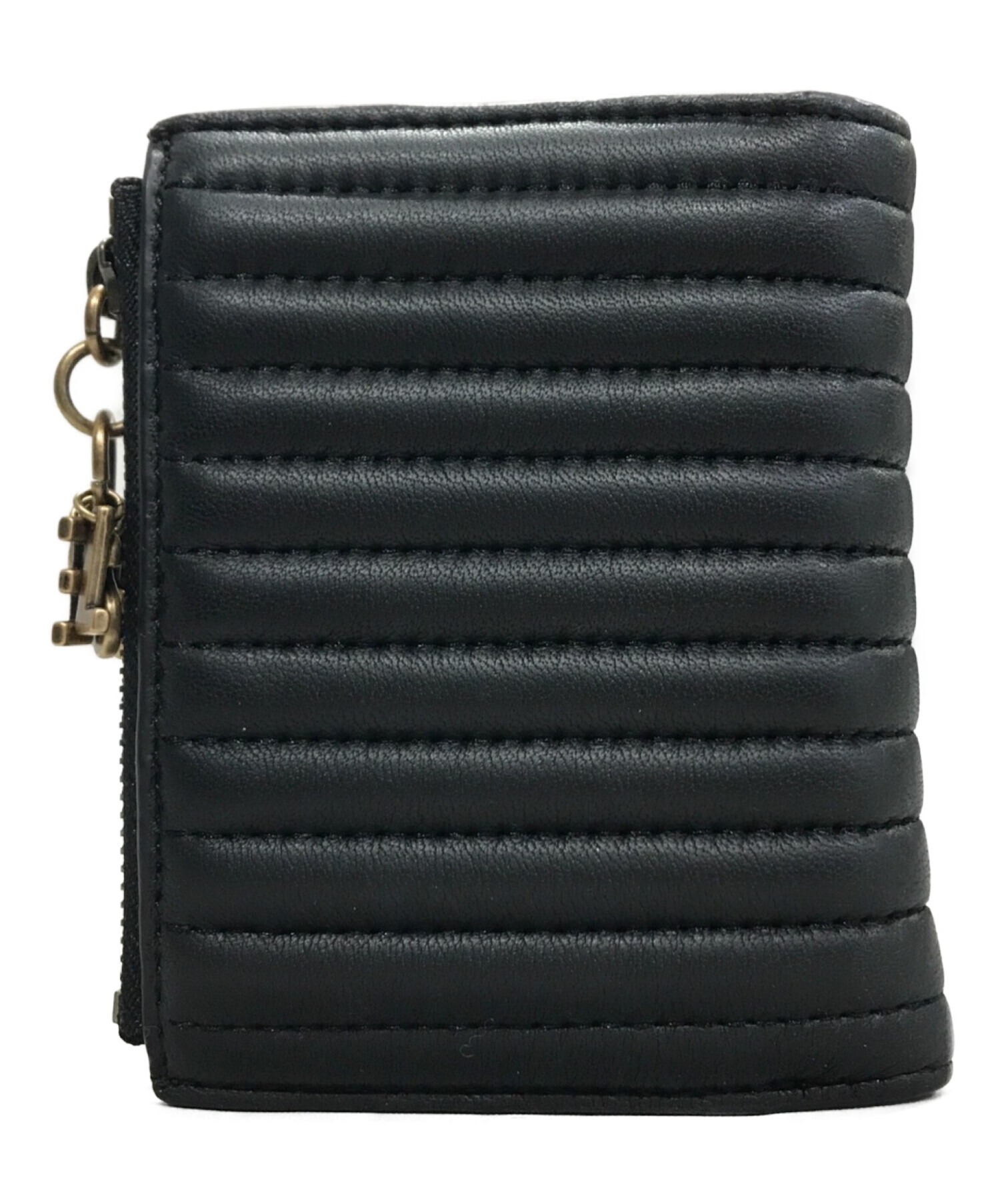 DIESEL 黒 二つ折り財布 ロゴ入り DIESEL (ディーゼル) ワンポイント