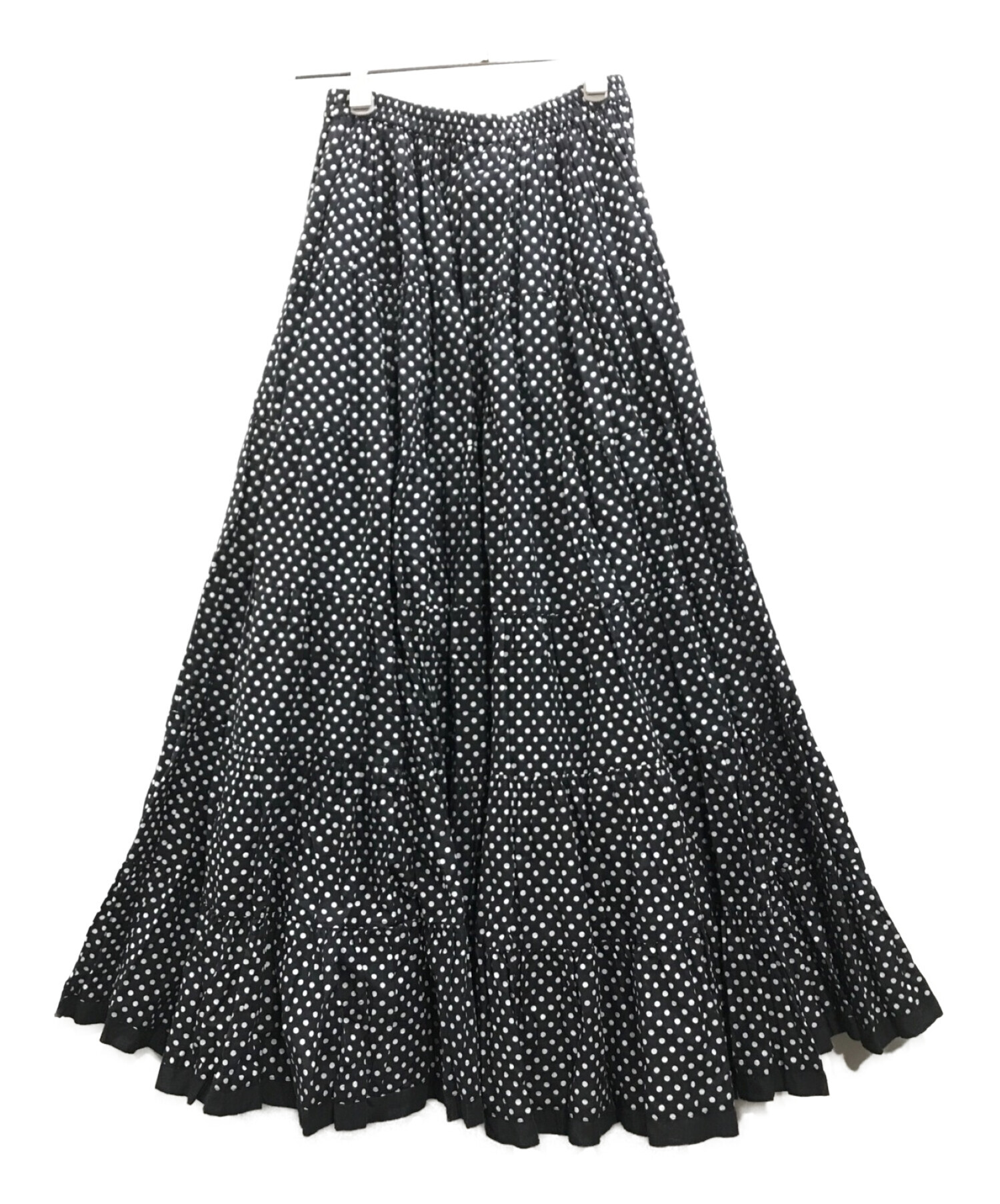 中古・古着通販】MARIHA (マリハ) ドットロングスカート ブラック  