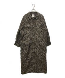 中古・古着通販】MECRE (メクル) レオパードジャガードステンカラー  