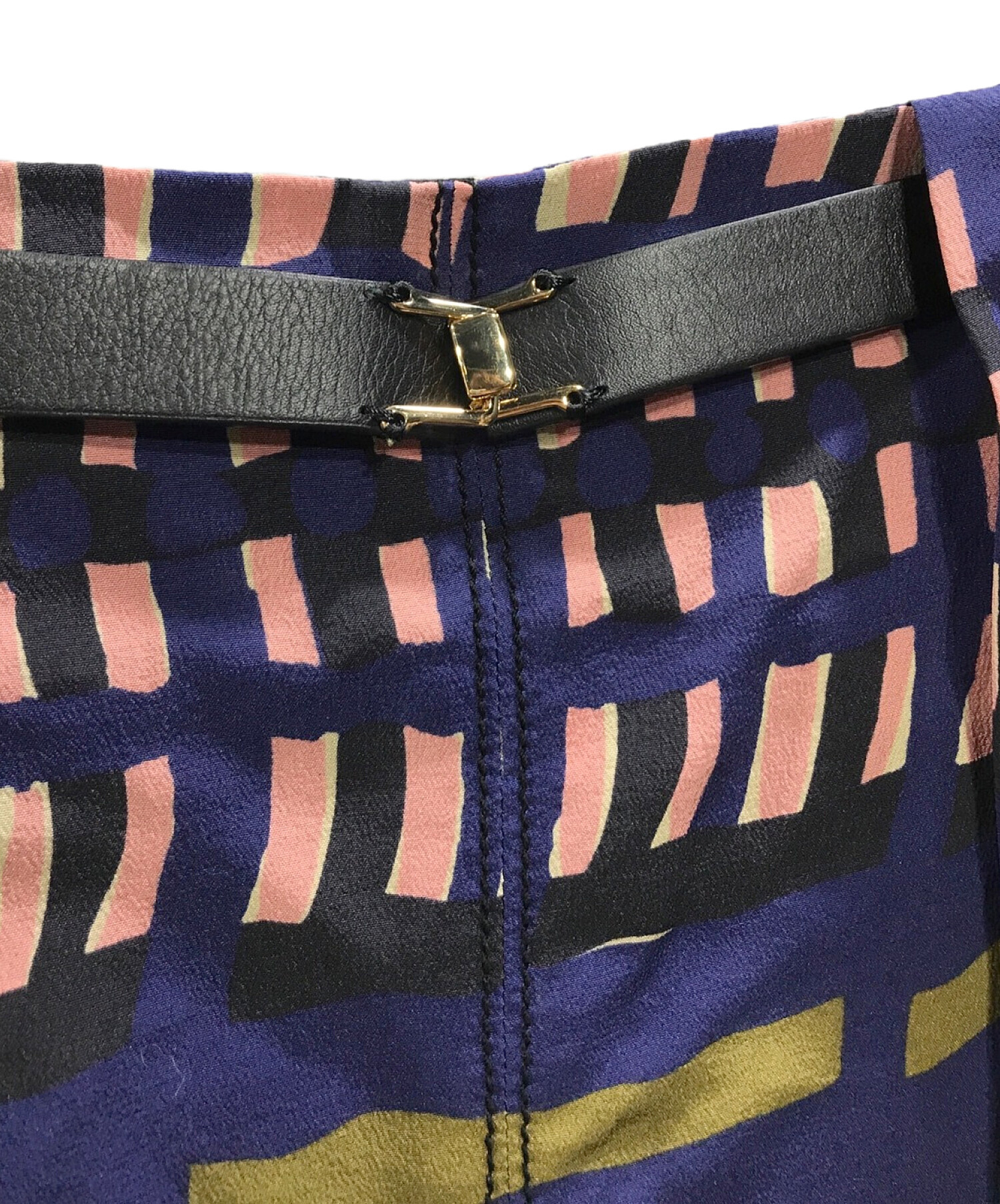 中古・古着通販】MARNI (マルニ) スカート ネイビー サイズ:40  