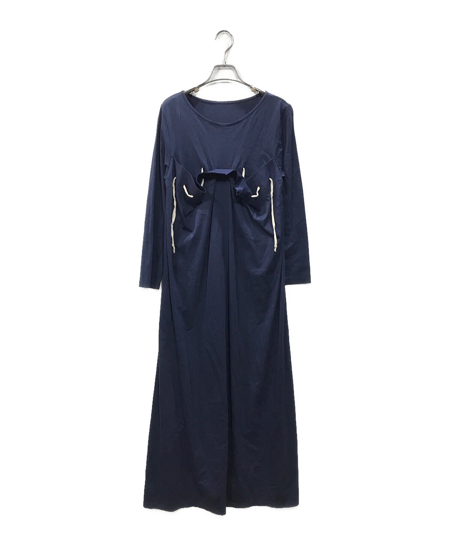 中古・古着通販】MADDER MADDER (マダマダ) ワンピース ネイビー  