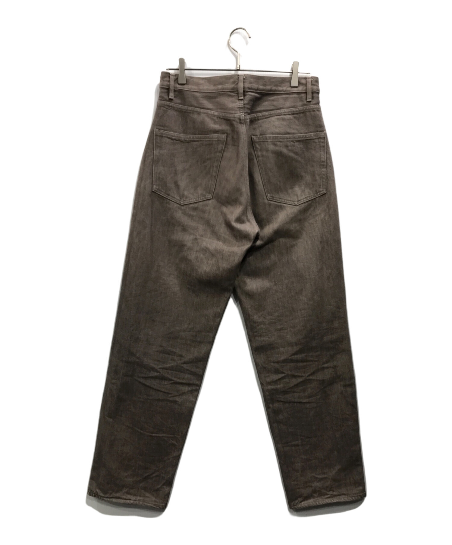 中古・古着通販】AURALEE (オーラリー) HARD TWIST BROWN DENIM WIDE  
