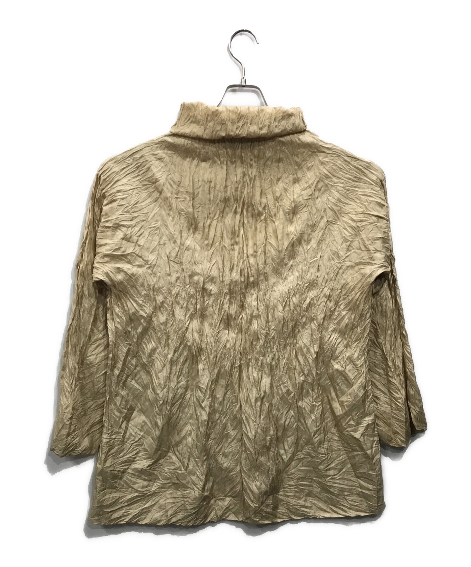 中古・古着通販】ISSEY MIYAKE (イッセイミヤケ) シワ加工ブラウス 