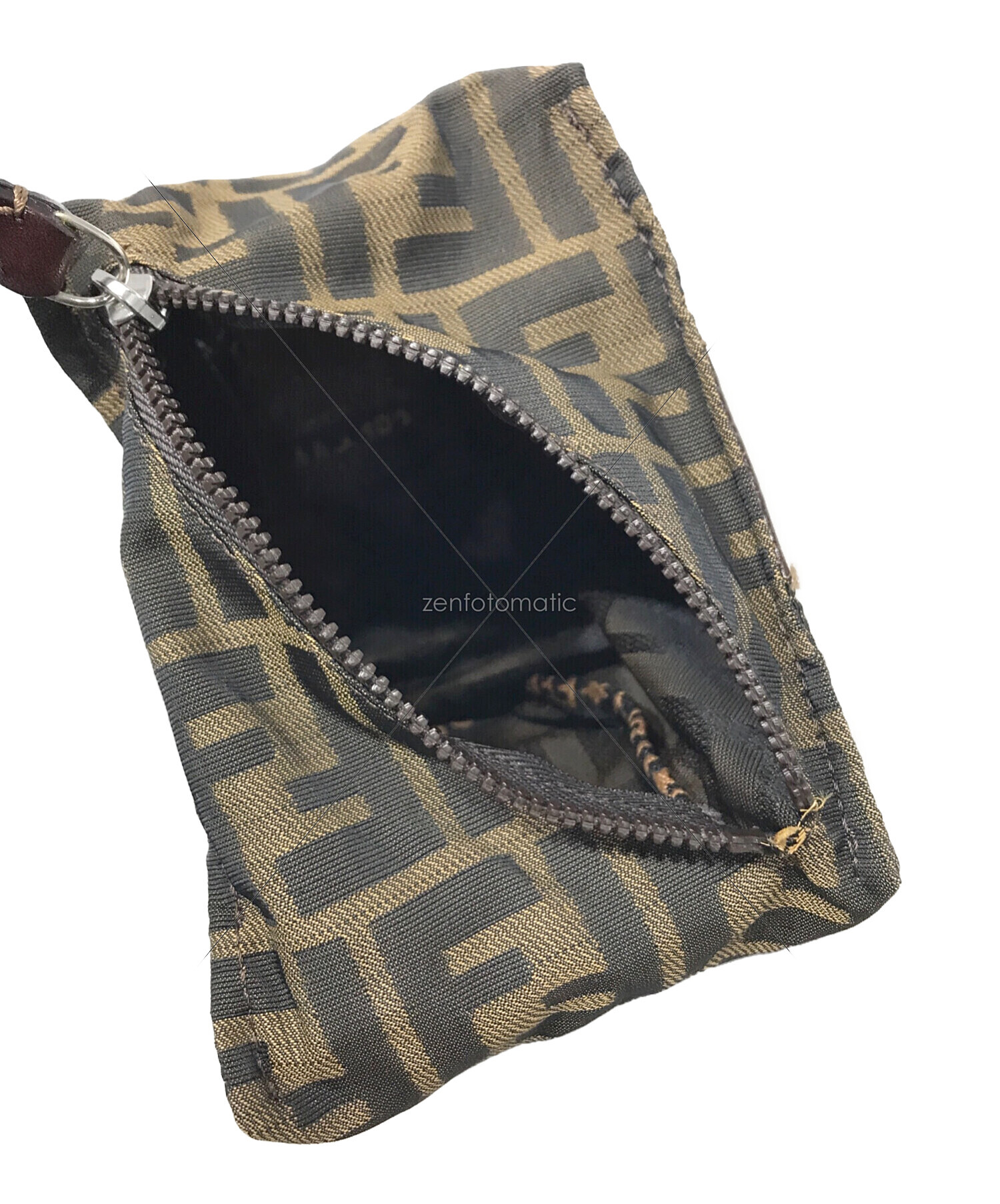 中古・古着通販】FENDI (フェンディ) ズッカ柄ミニポーチ ブラウン 