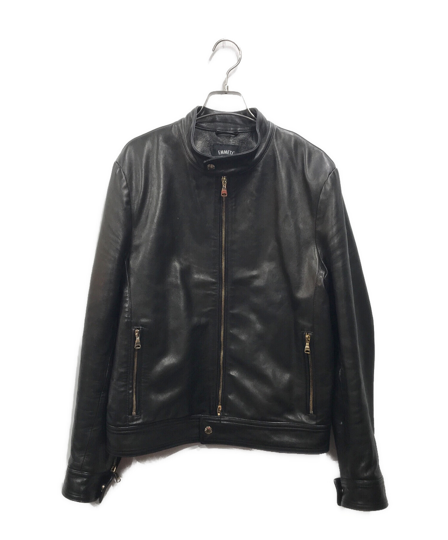 中古・古着通販】EMMETI (エンメティ) JURI GOLD ZIPラムレザー 