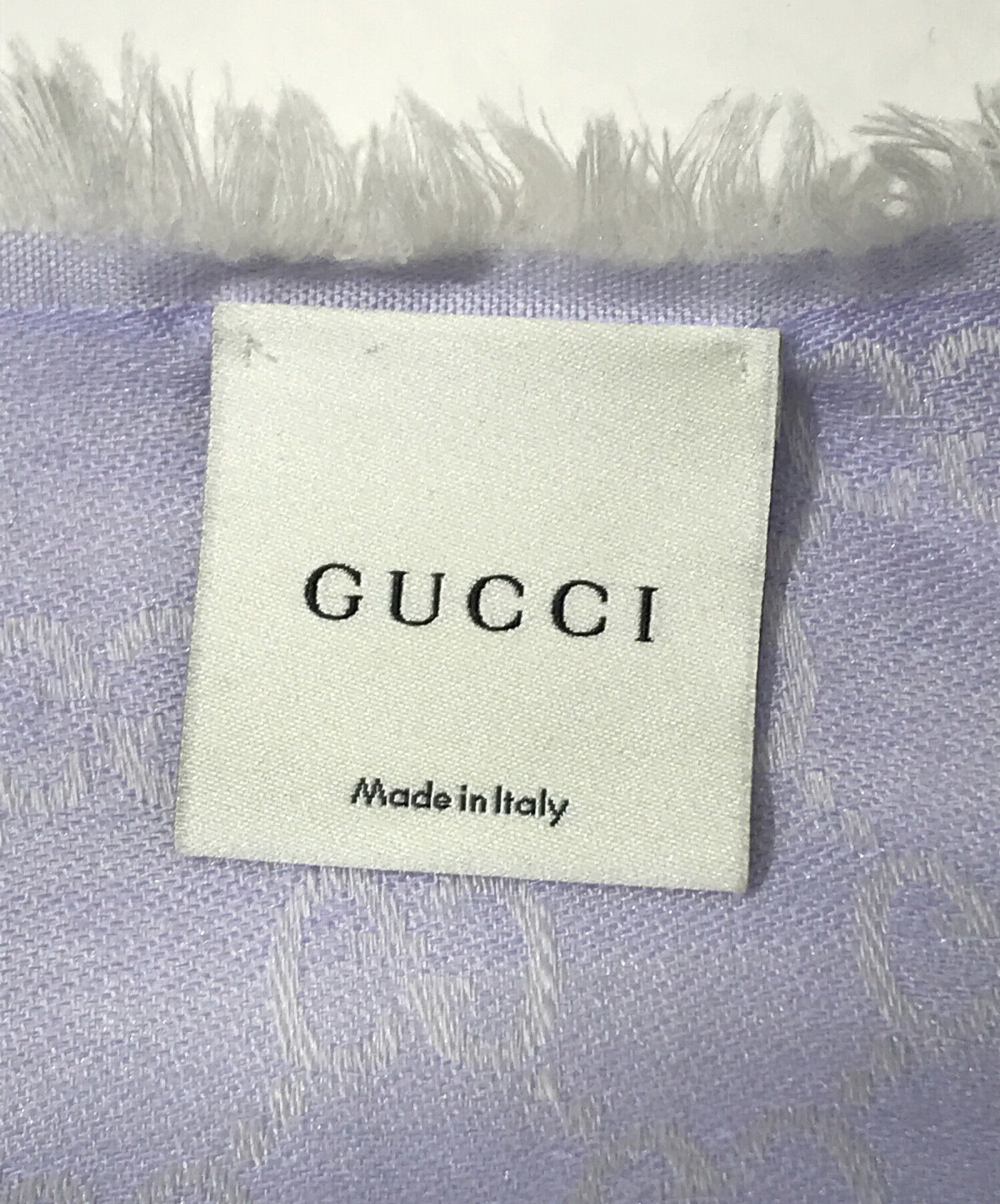 中古・古着通販】GUCCI (グッチ) GG柄ストール ラベンダー｜ブランド 