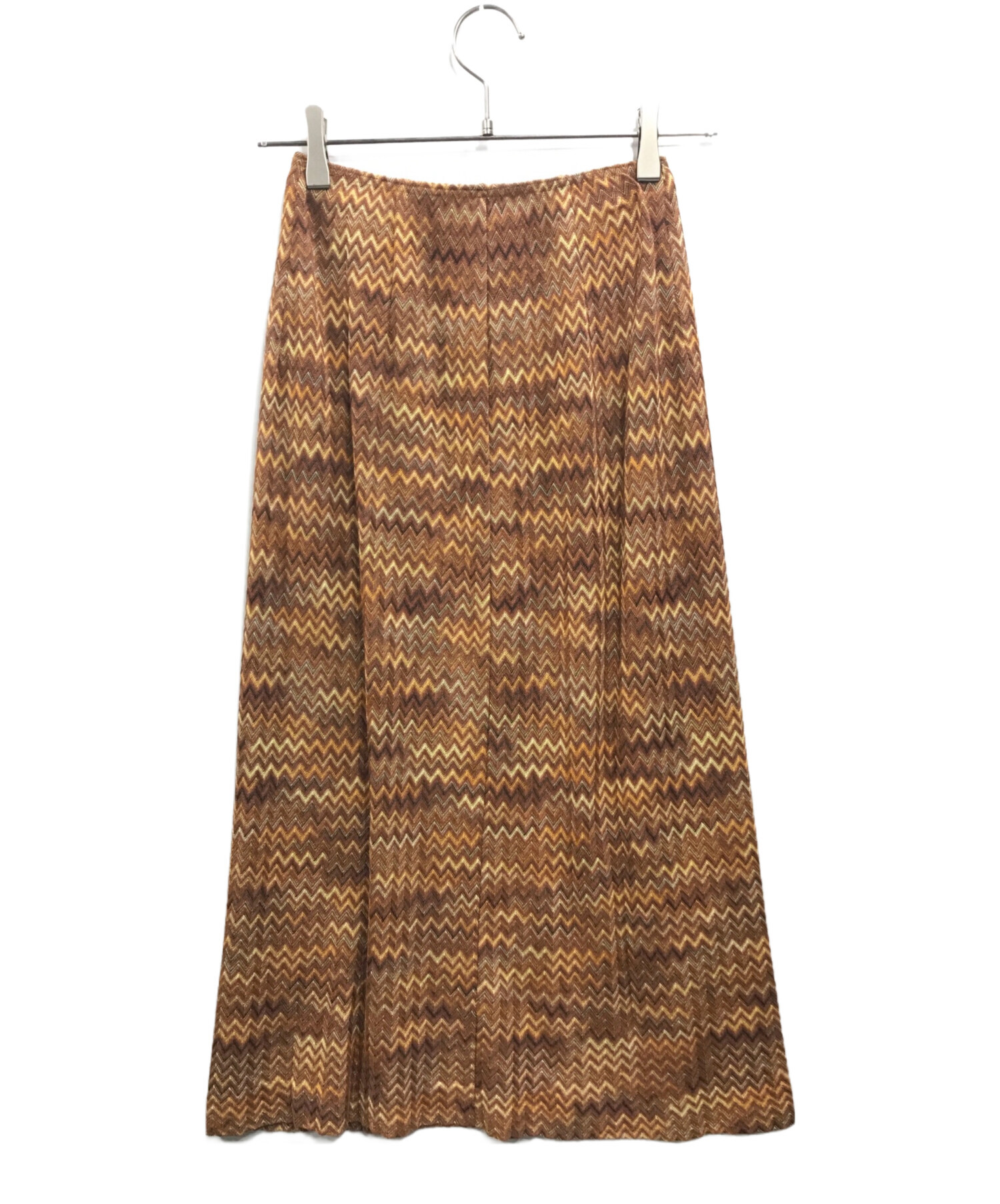中古・古着通販】missoni (ミッソーニ) ニットスカート ブラウン 