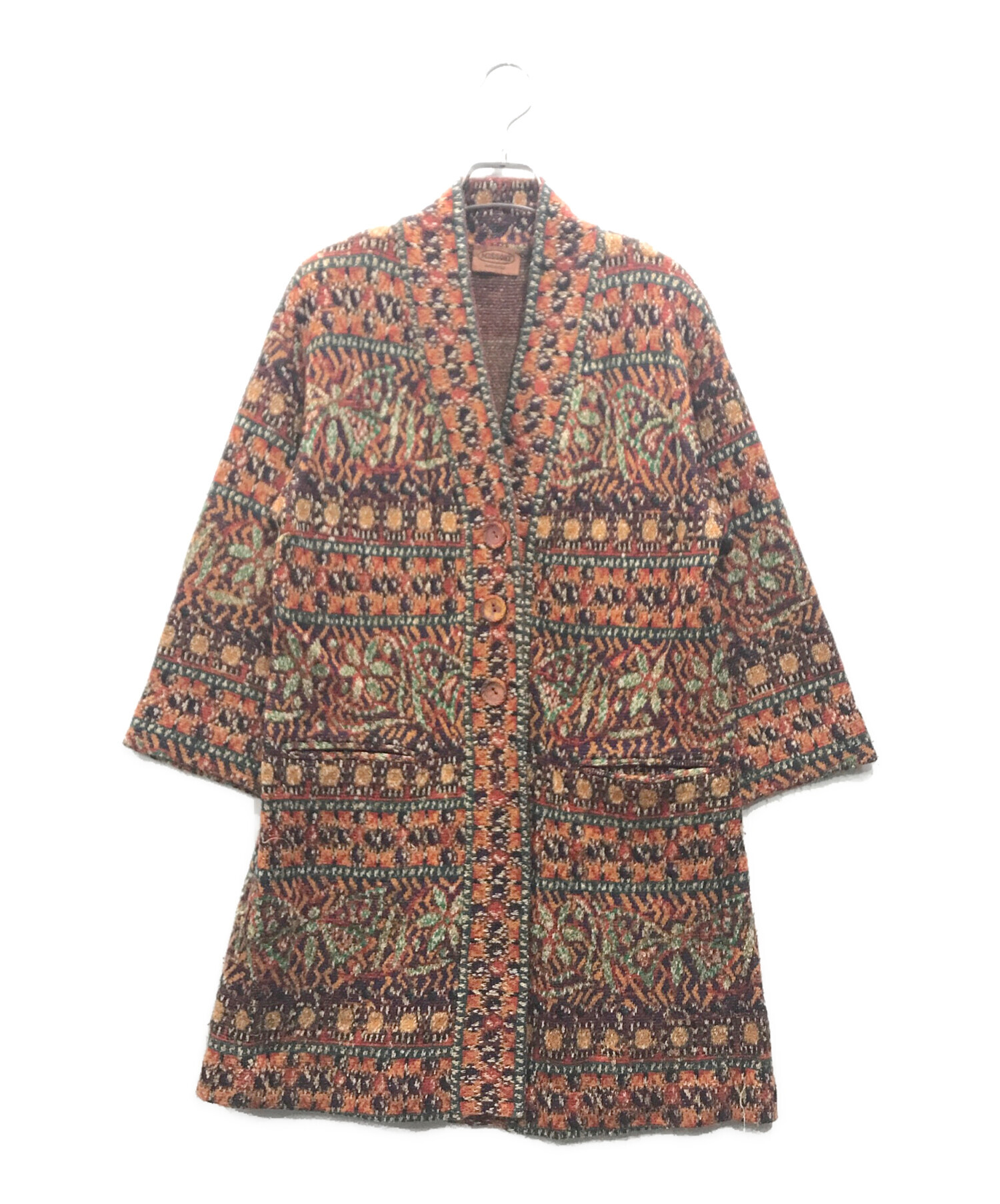 中古・古着通販】MISSONI (ミッソーニ) 総柄ロングカーディガン マルチ  