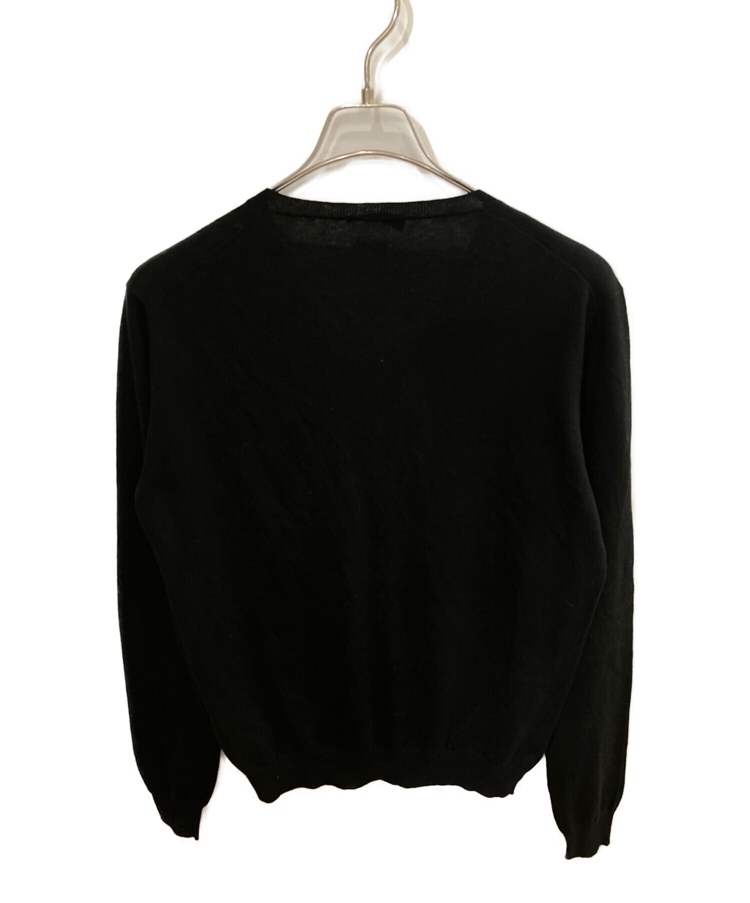 中古・古着通販】PRADA (プラダ) コットンカシミヤニット ブラック 
