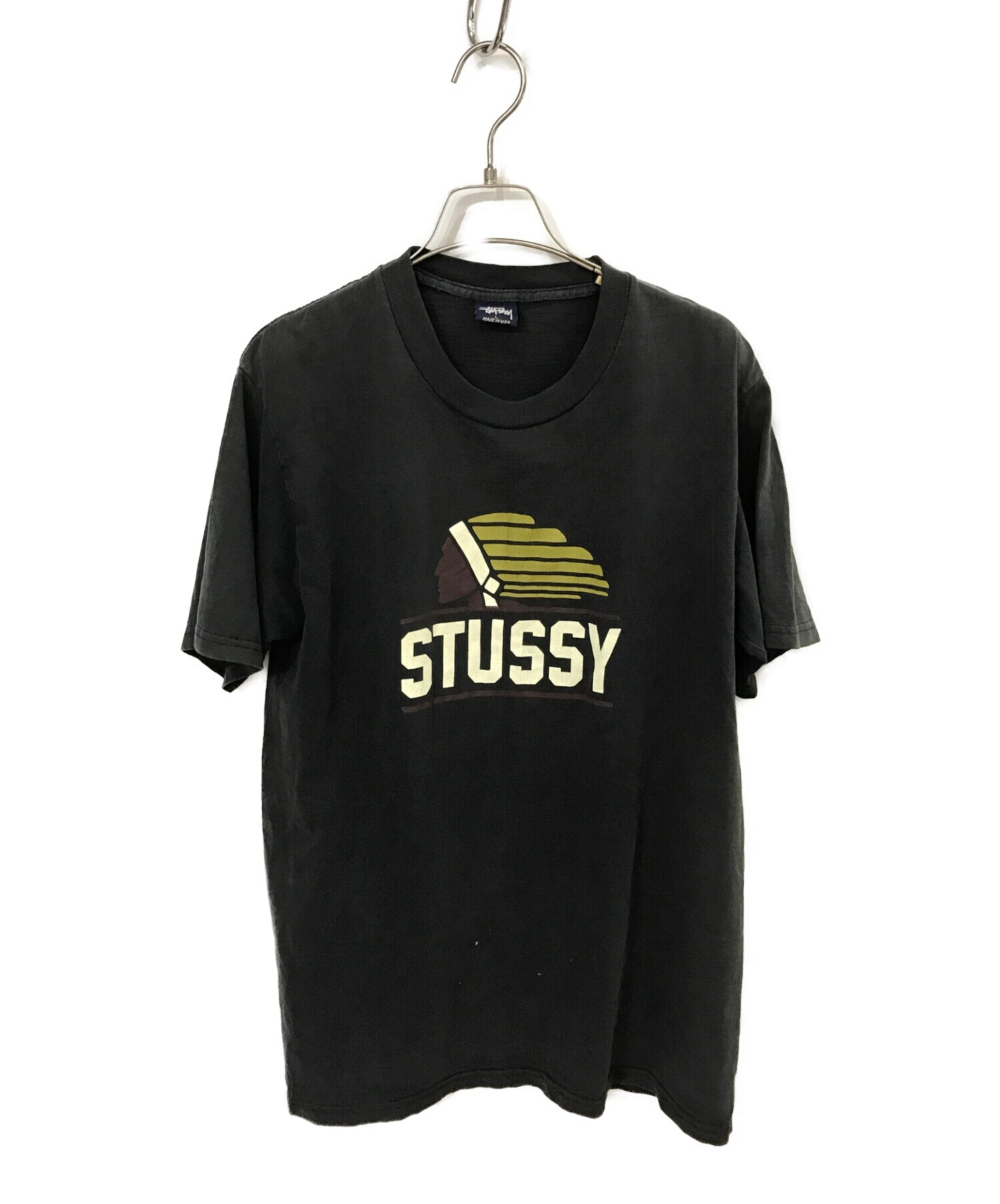 OLD STUSSY (オールドステューシー) Tシャツ ブラック サイズ:L